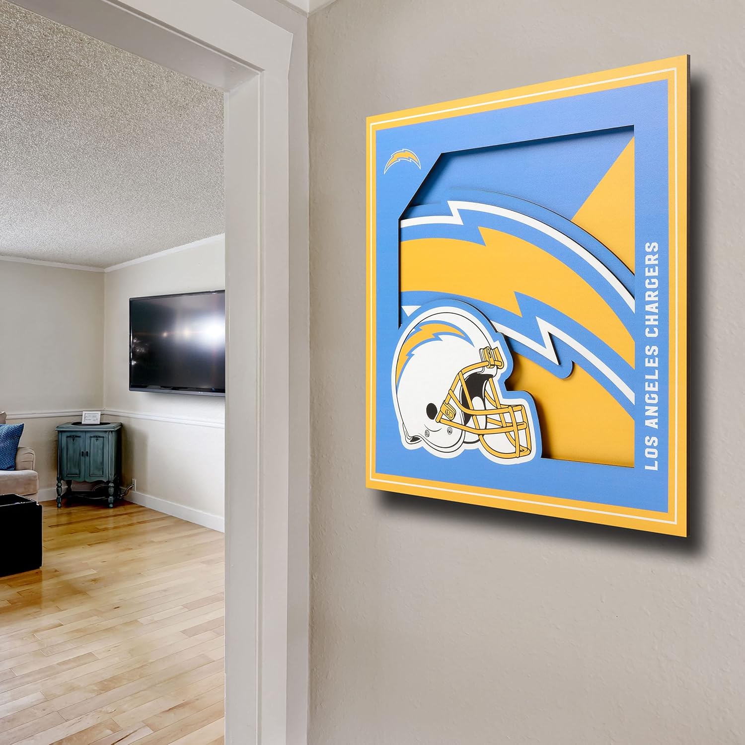 Detalle de YouTheFan NFL Officially-Licensed 3D Logo Series Wall Art (12” x 12”)