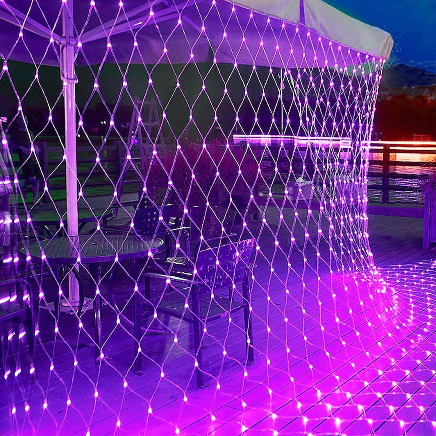 Thumbnail 6 de WATERGLIDE HB-360WCOI Purple LED Net Lights, 12 ft x 5 ft, 8 Modes