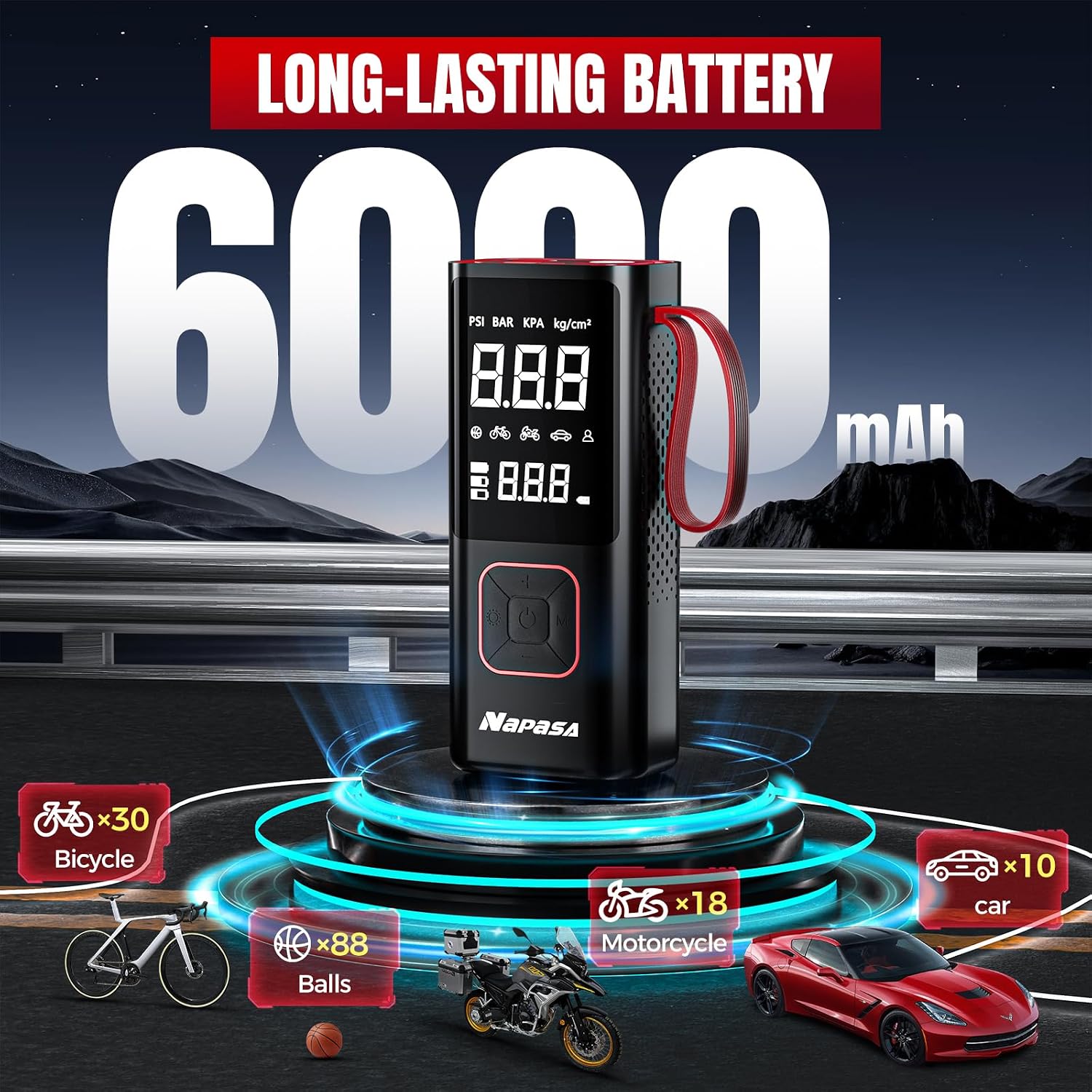 Thumbnail 4 de Digital Tyre Inflator 150 PSI, 6000mAh