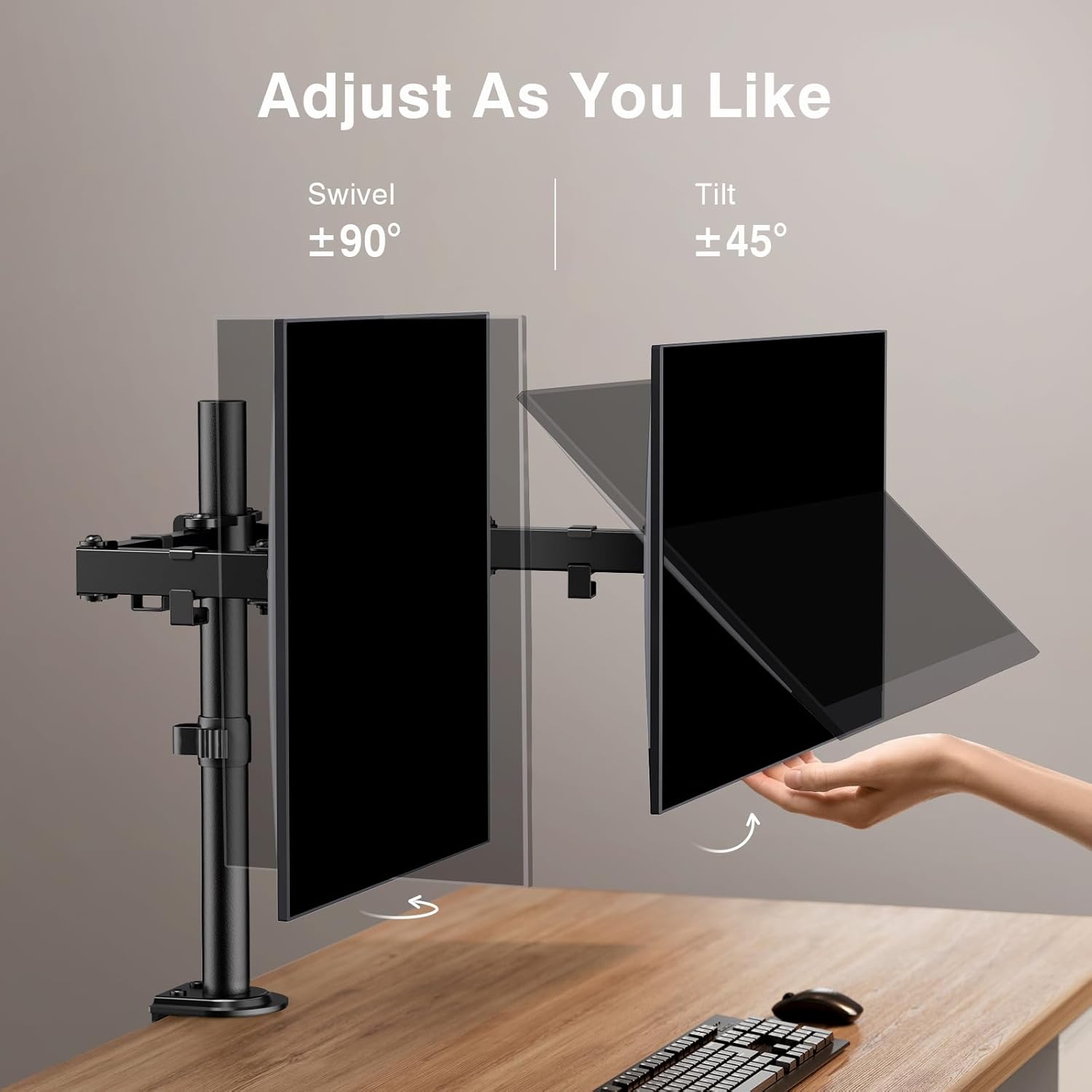 Detalle 2 de ErGear Dual Monitor Stand 17.6 lbs