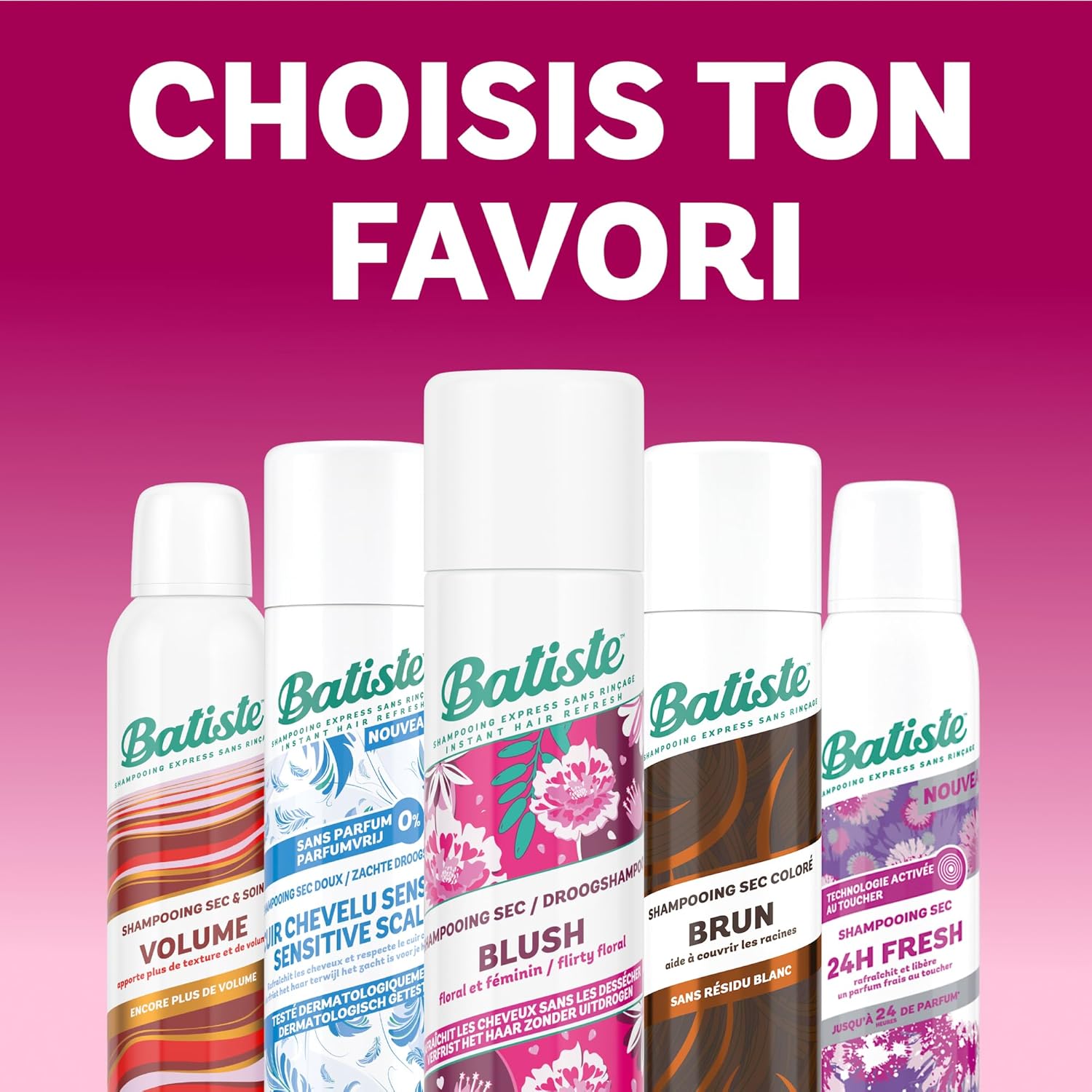 Thumbnail 6 de Batiste Shampooing Sec Blush 6x50ml