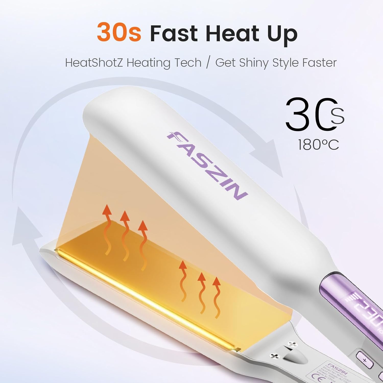 Thumbnail 2 de Faszin Plancha de Pelo Titanio 42mm, Calentamiento Rápido ⚡