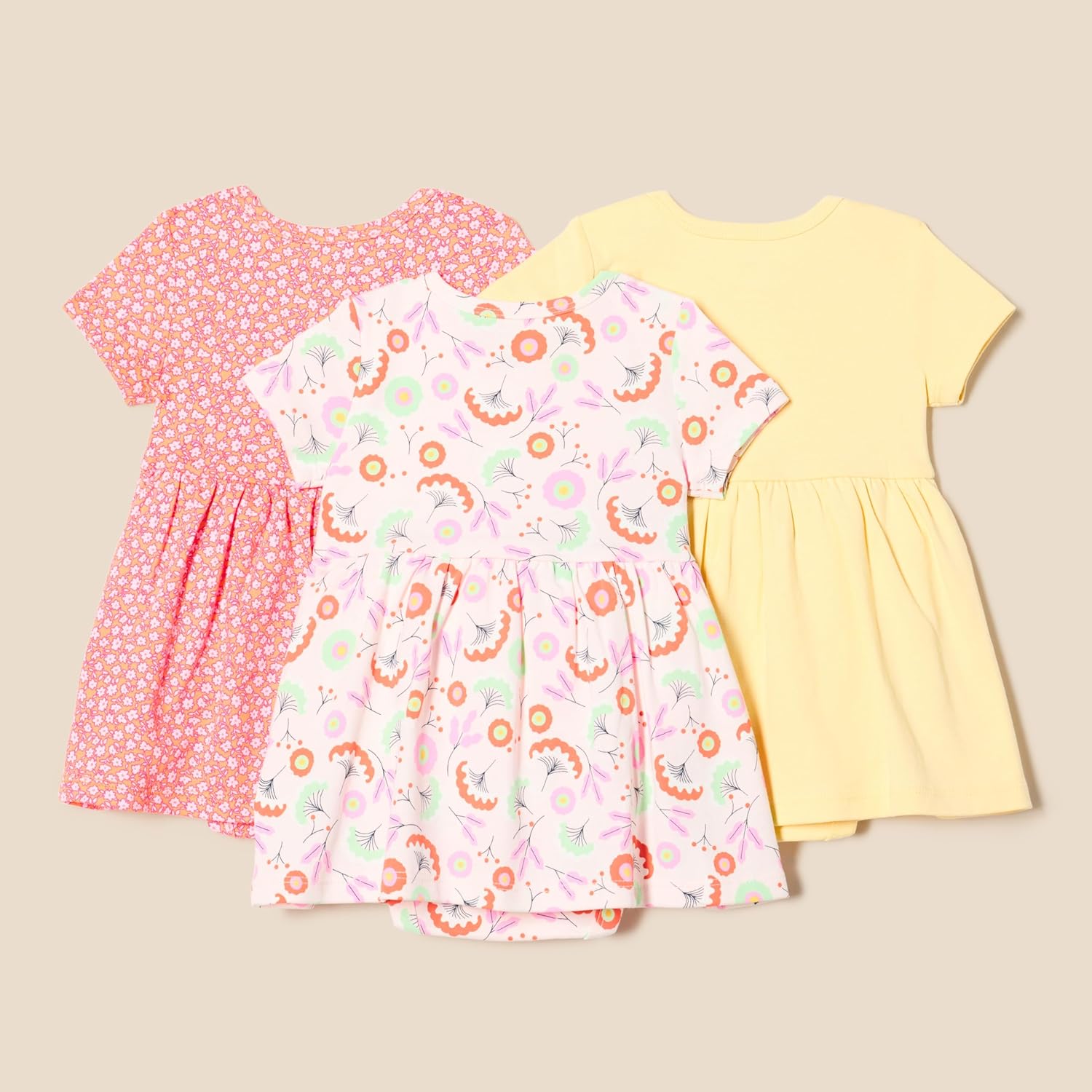 Thumbnail 1 de Amazon Essentials Bébé Fille Robe Body à Manches Courtes — robe-petit body coton léger, encolure sans étiquette