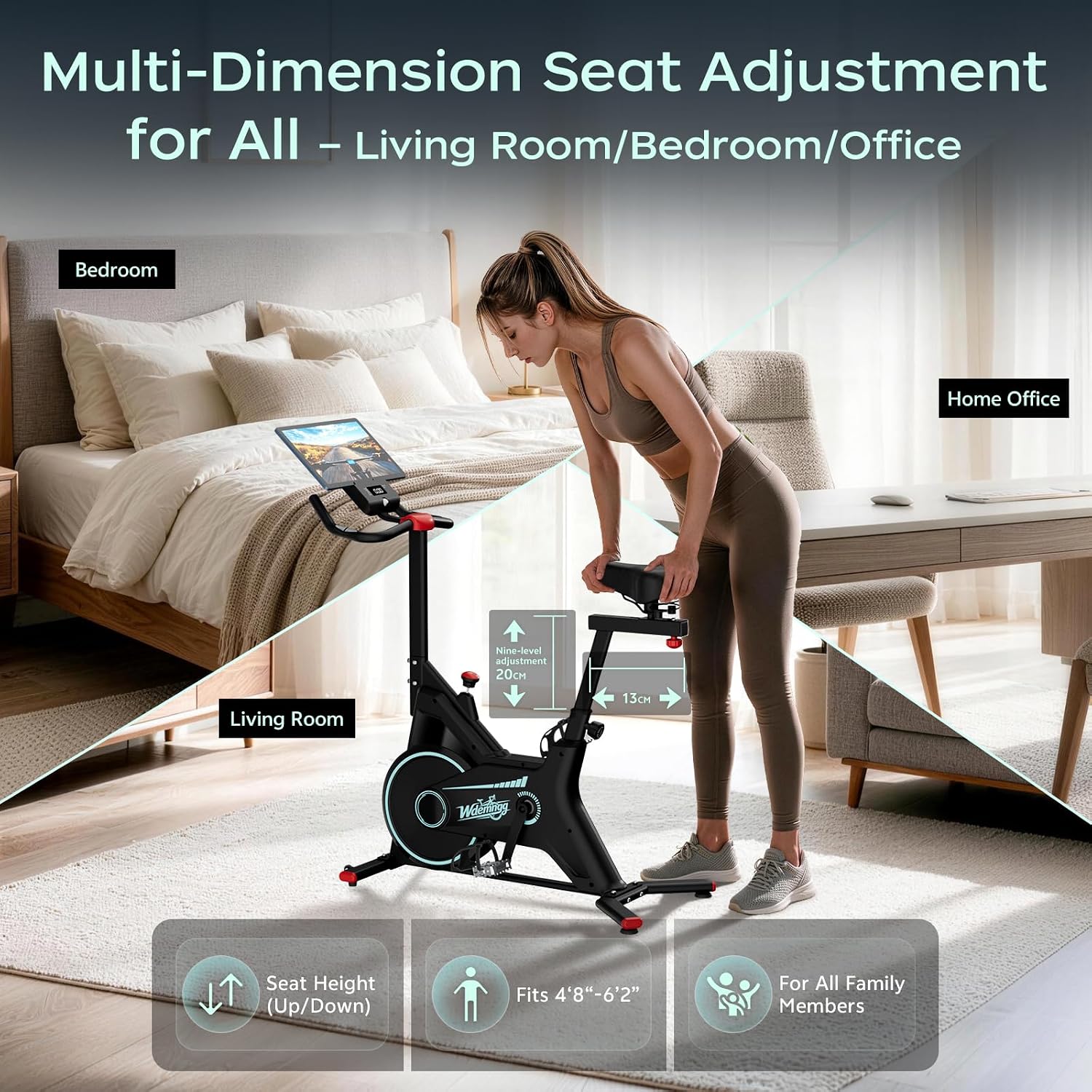 Detalle 1 de Indoor Spin Bike 300 lb Capacity