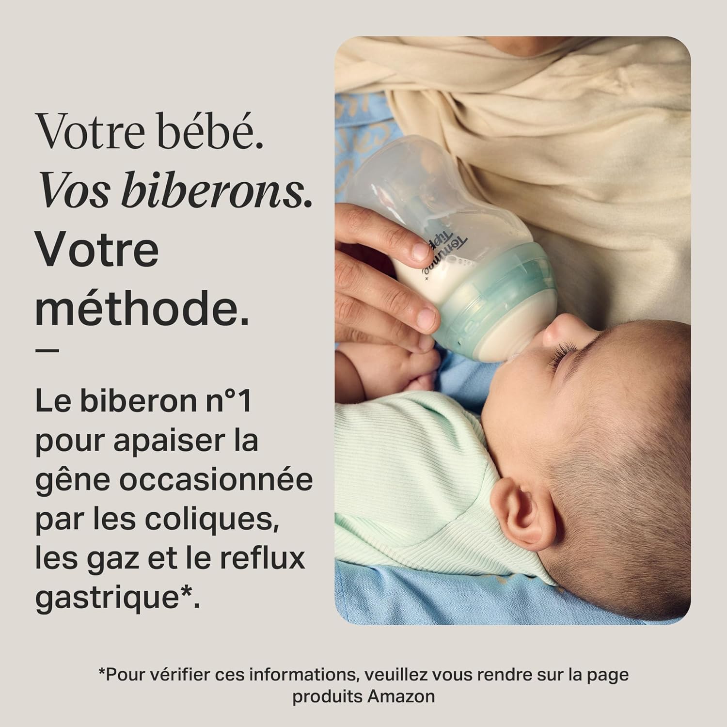 Detalle 2 de Tommee Tippee Biberons Anti-Colique 260 ml