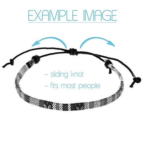 Thumbnail 5 de Braccialetto di Perle Surfer Boho Set di 2 di Made by Nami – Unisex, Fatti a Mano, Stile Azteco