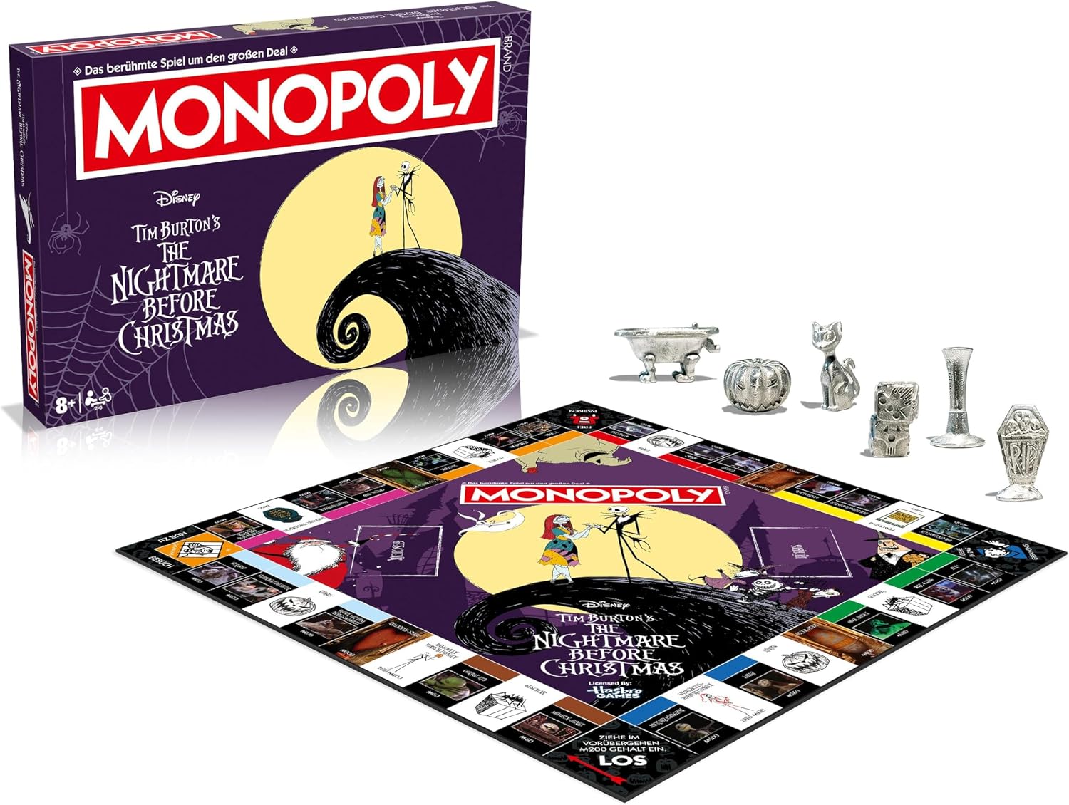 Detalle 2 de Winning Moves Monopoly Nightmare Before X‑Mas Edition