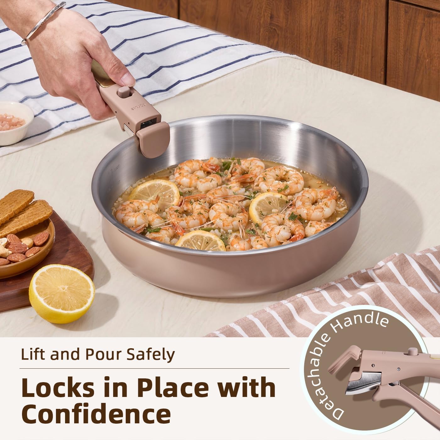 Thumbnail 6 de CAROTE 15Pcs Ceramic Cookware Set