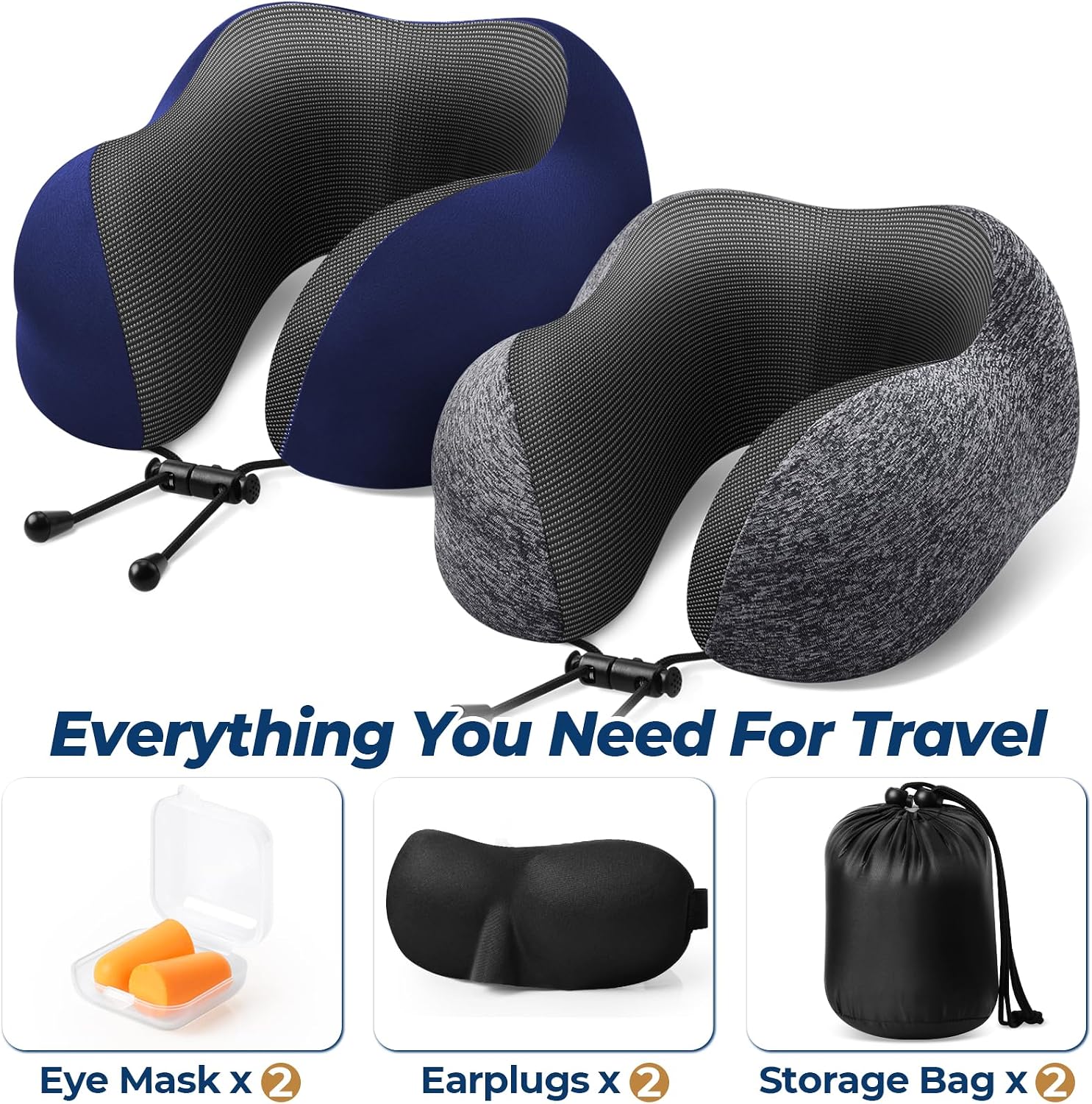 Detalle de ExploreBliss Travel Pillow with Memory Foam