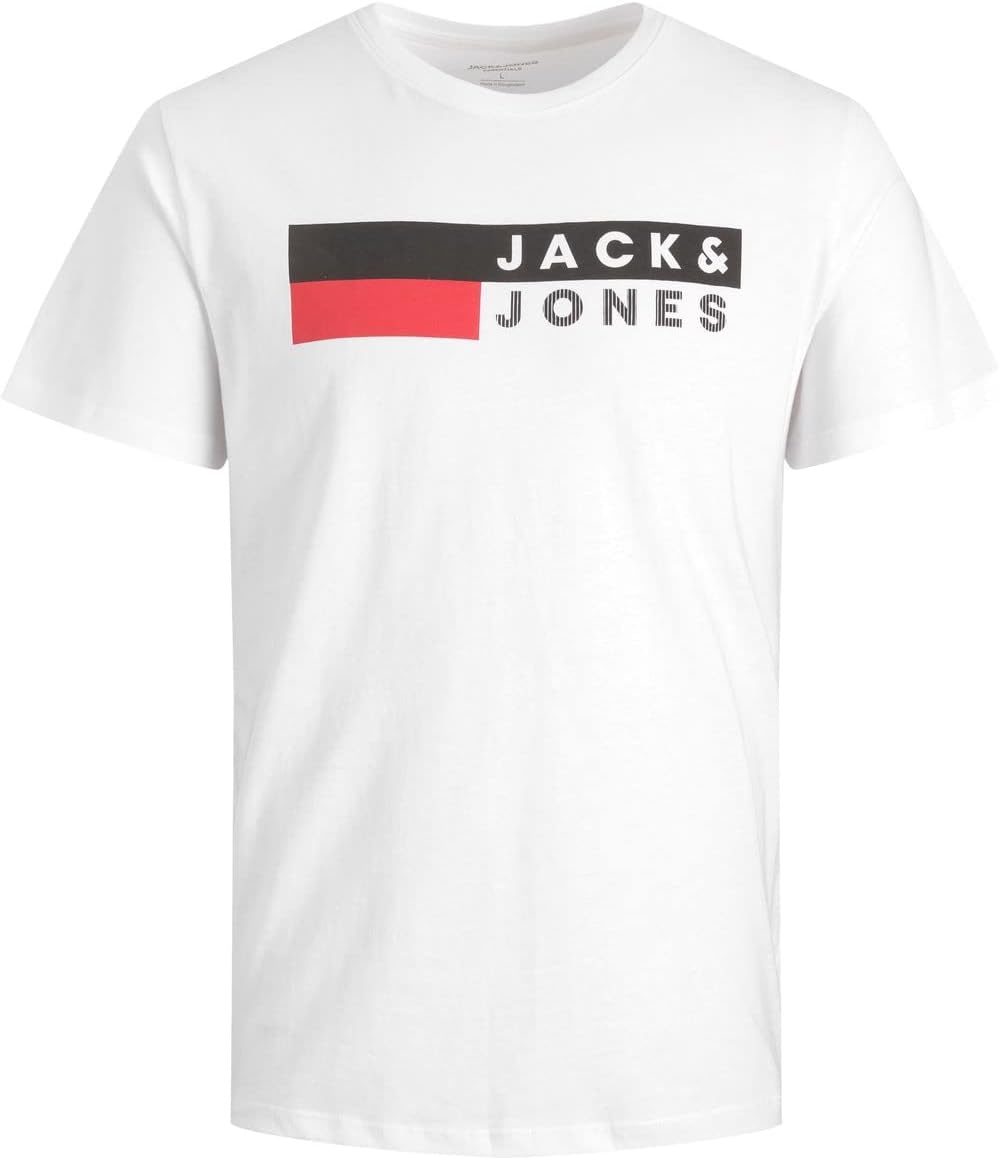 Thumbnail 4 de Jack & Jones T-Shirt Logo Girocollo in cotone tinta unita
