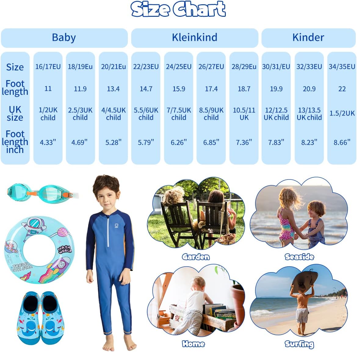 Thumbnail 5 de WateLves Kinder Badeschuhe Blauwal – rutschfeste Wasserschuhe für Kleinkinder
