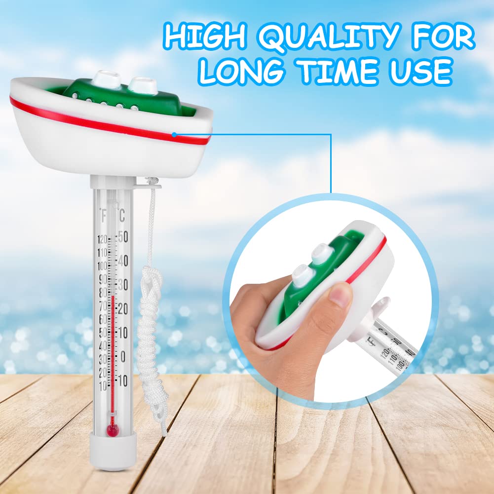 Thumbnail 4 de OFFCUP Schwimmendes Poolthermometer mit Wassertemperatur-Sensor (10 bis 120 °F / -10 bis 50 °C)