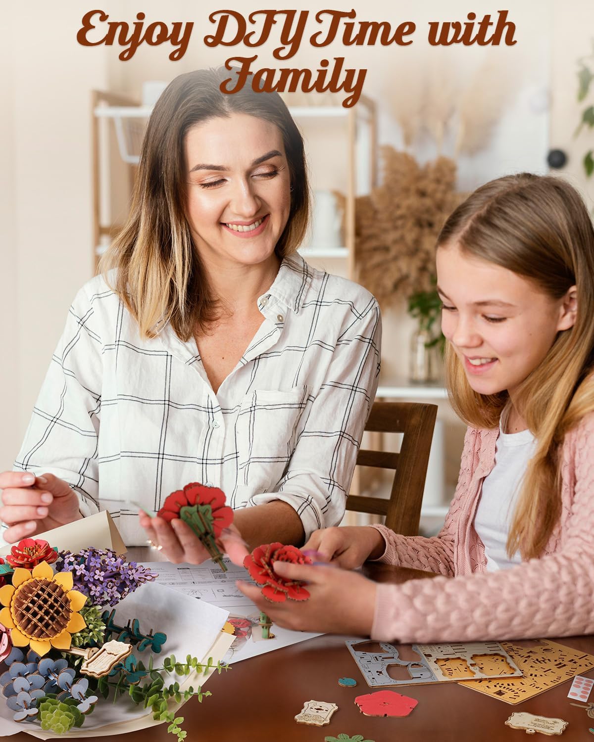 Thumbnail 6 de Rowood TW01H Wooden Flower Bouquet Kit