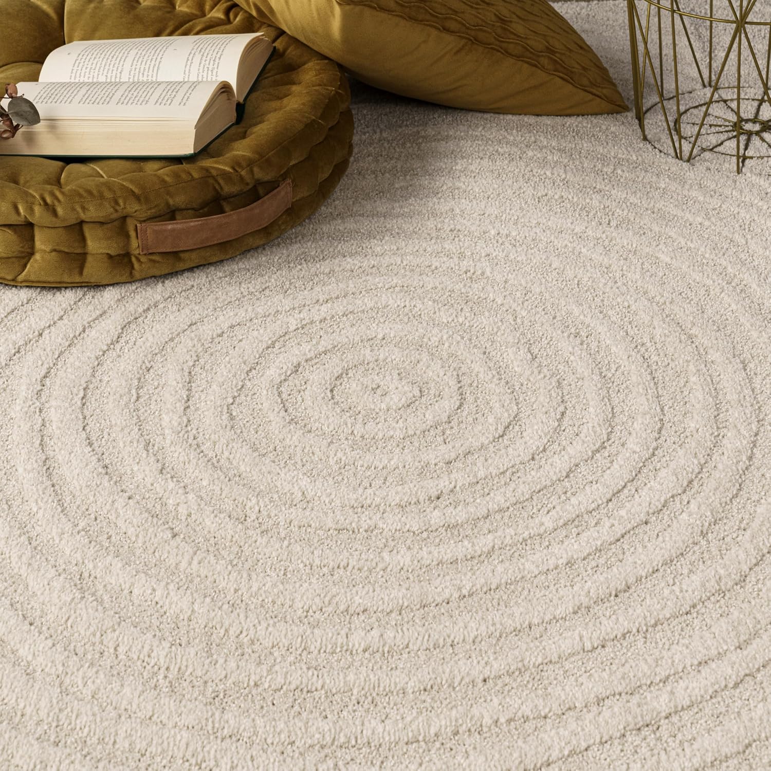 Thumbnail 2 de Paco Home Tapis de Salon Moderne 80x150 Crème
