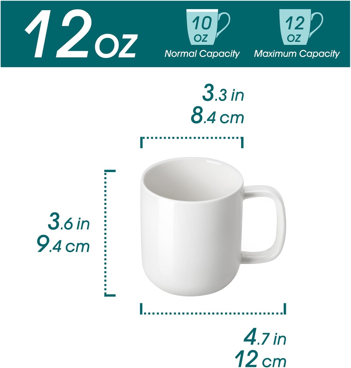 Thumbnail 1 de vancasso Porcelain Coffee Mugs 12 oz