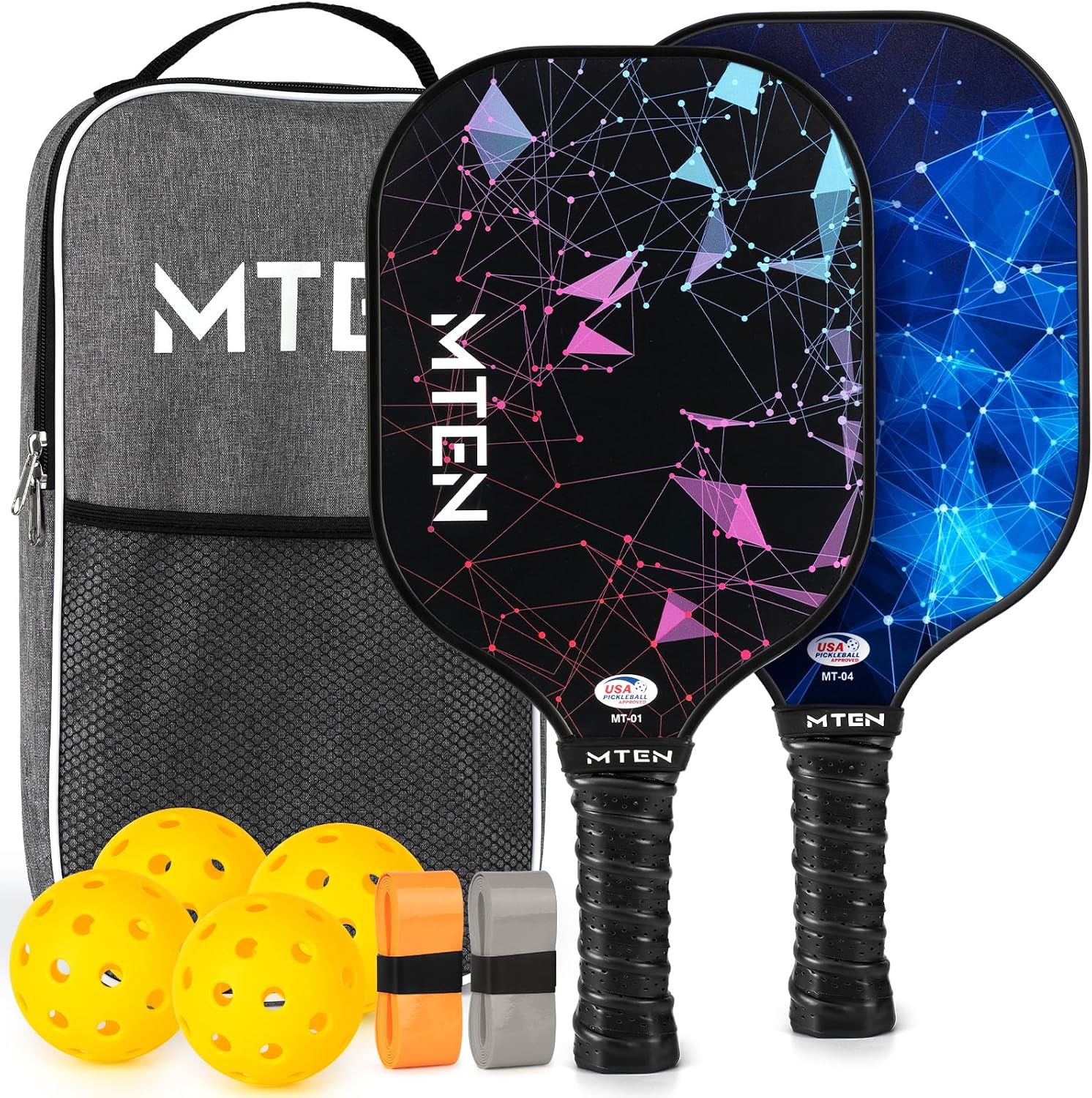 Detalle de MTEN Pickleball Paddle Set, Fiberglass
