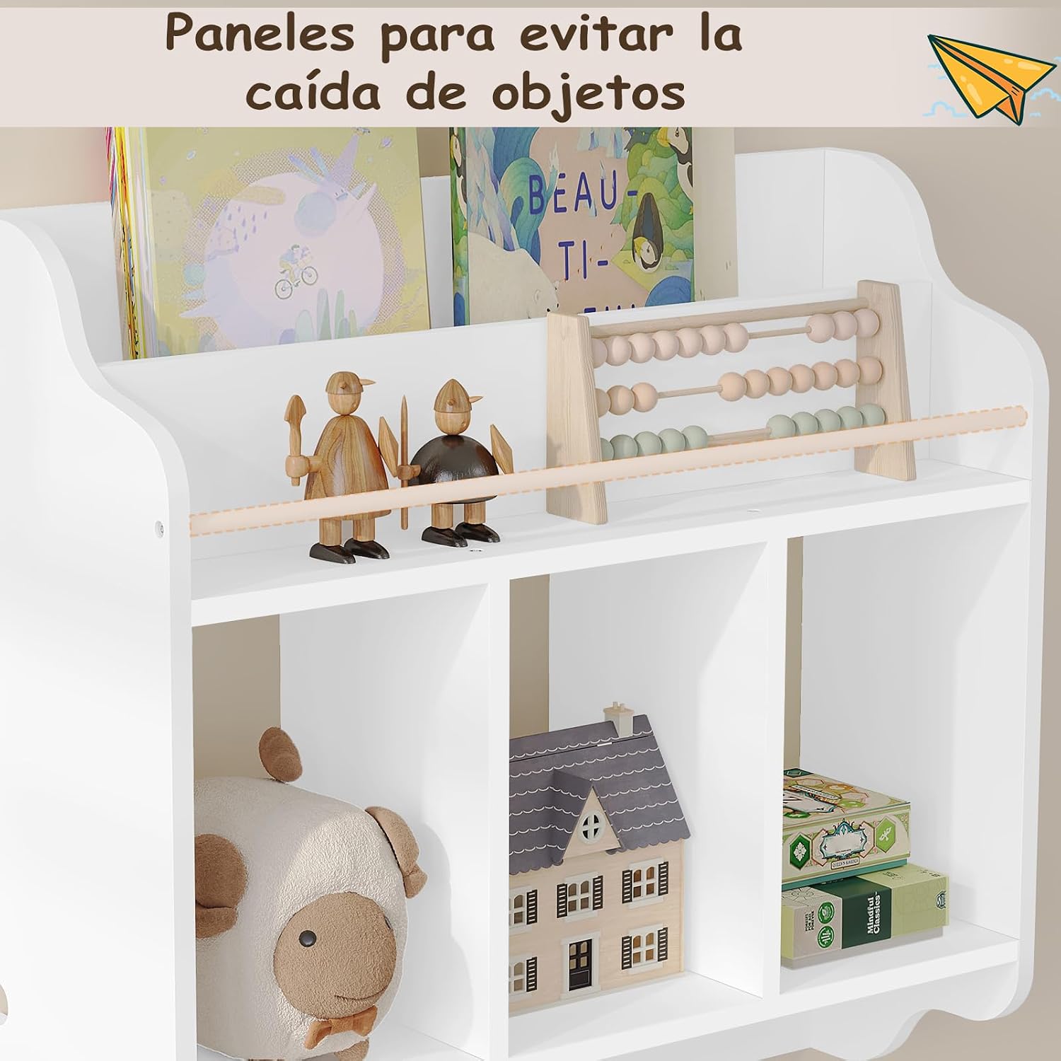 Thumbnail 5 de WOLTU Estantería Pared para Niños 60x20x57 cm