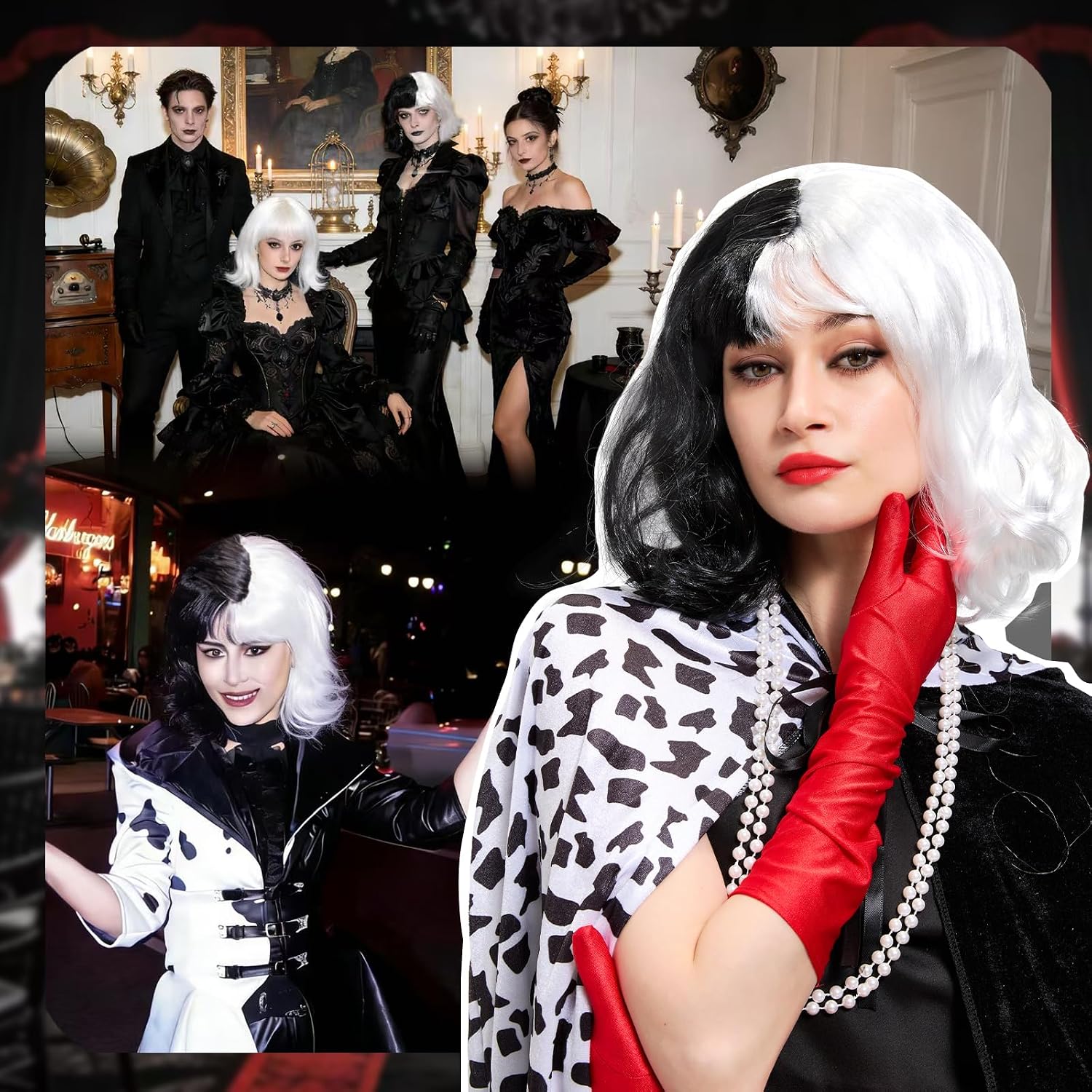 Thumbnail 6 de Beeoecm Cruella Devil Kostüm Damen 160 cm 🎭