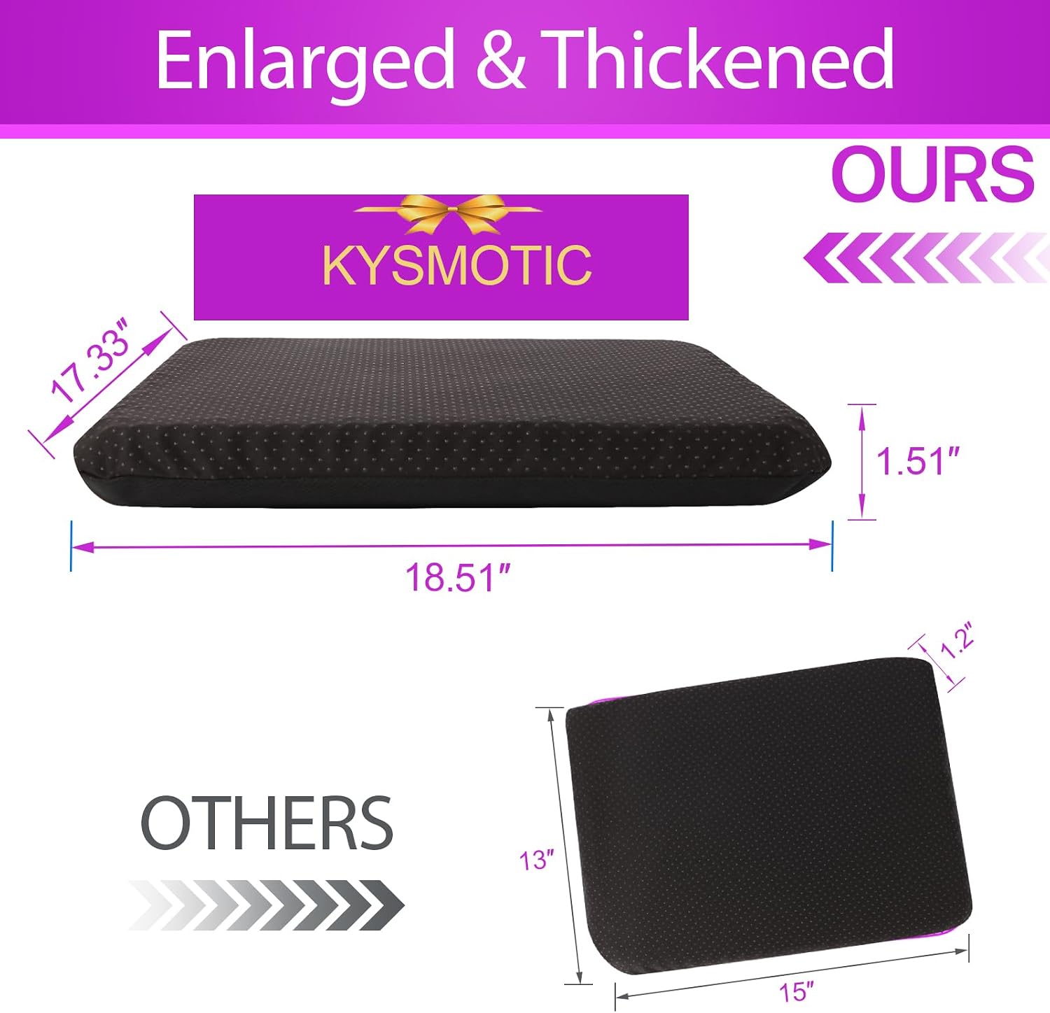 Thumbnail 3 de KYSMOTIC P50 Gel Seat Cushion, Large Breathable Gel Design with Removable Cover