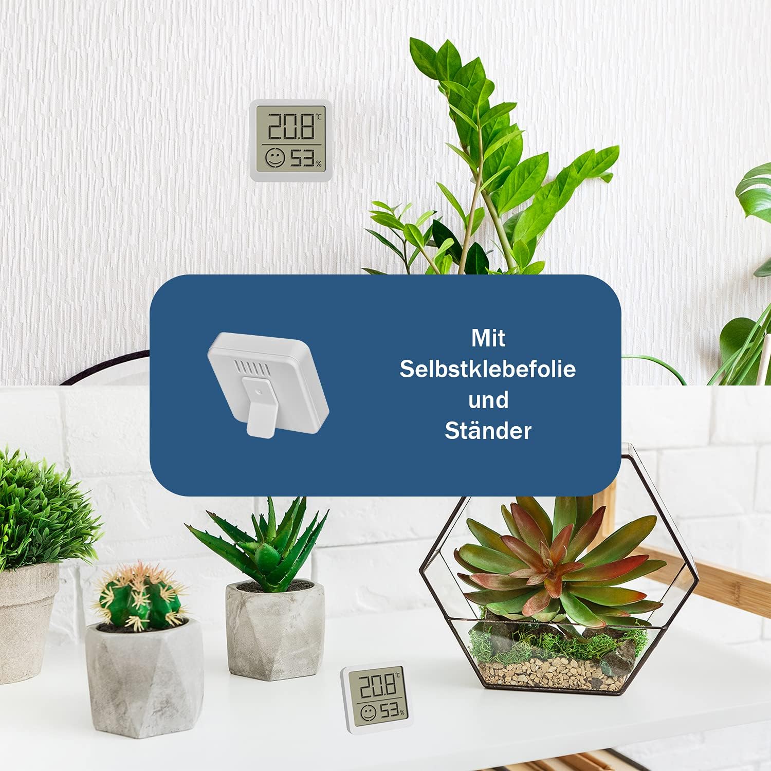 Thumbnail 3 de TFA Dostmann Mini Thermomètre-Hygromètre Numérique 4 pcs – Mesure précise température et humidité intérieures