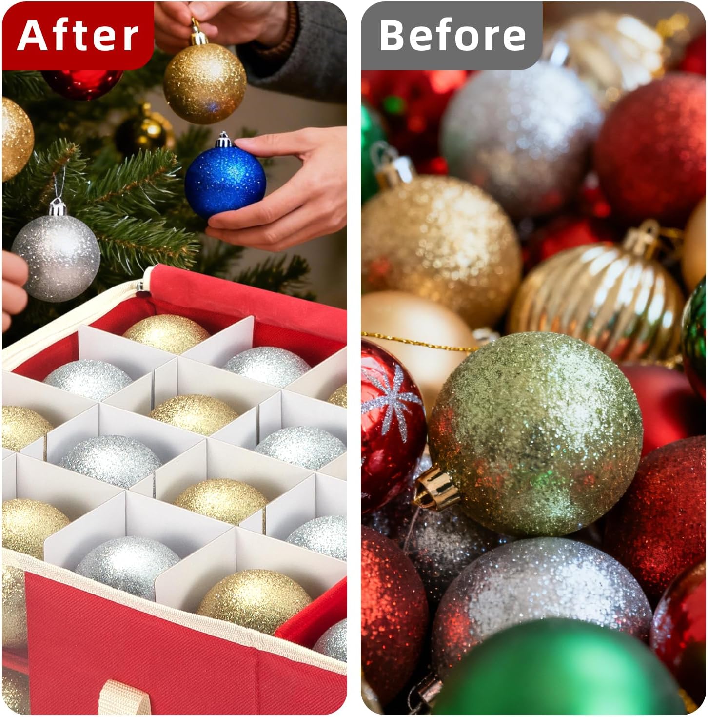 Thumbnail 4 de inin Christmas Ornament Storage Box 128-count