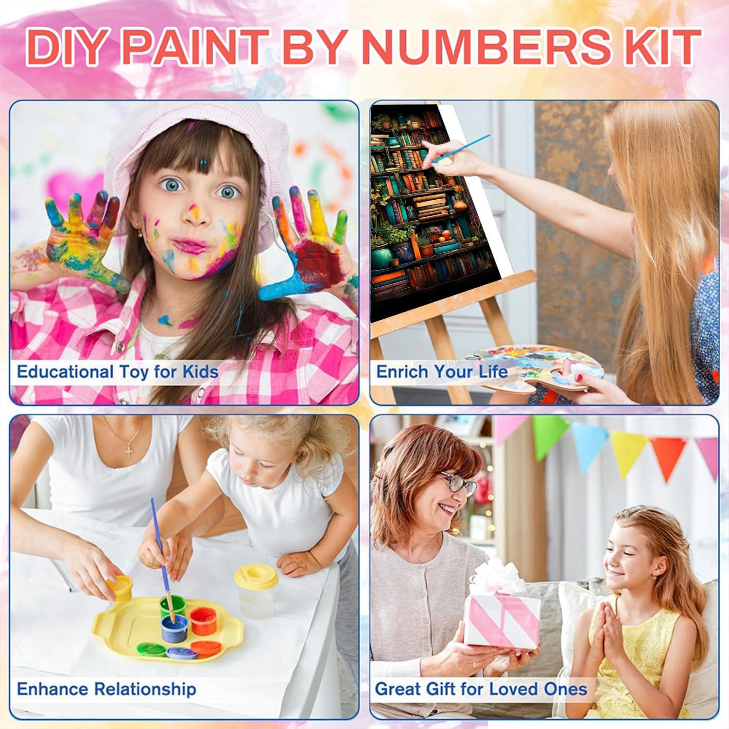 Thumbnail 5 de WEMEON Malen nach Zahlen 40x50 cm 🎨