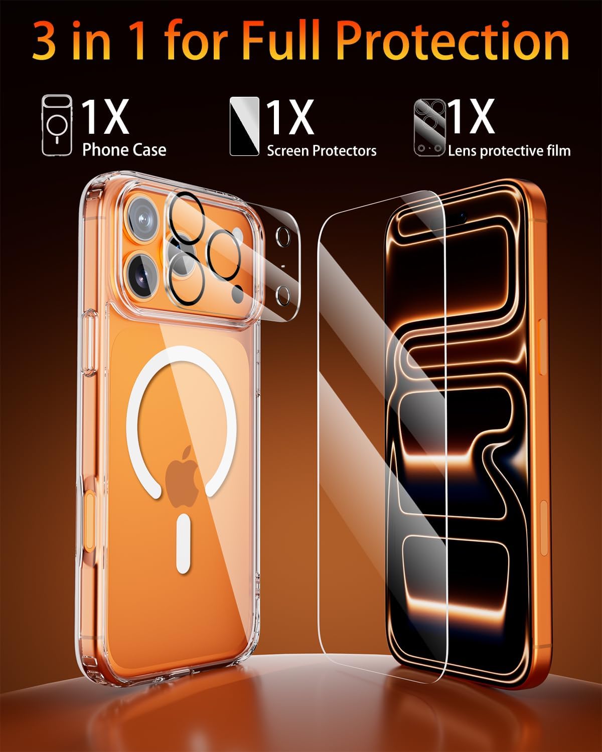 Thumbnail 1 de Saiuxiu iPhone 17 Pro Max MagSafe Clear Case