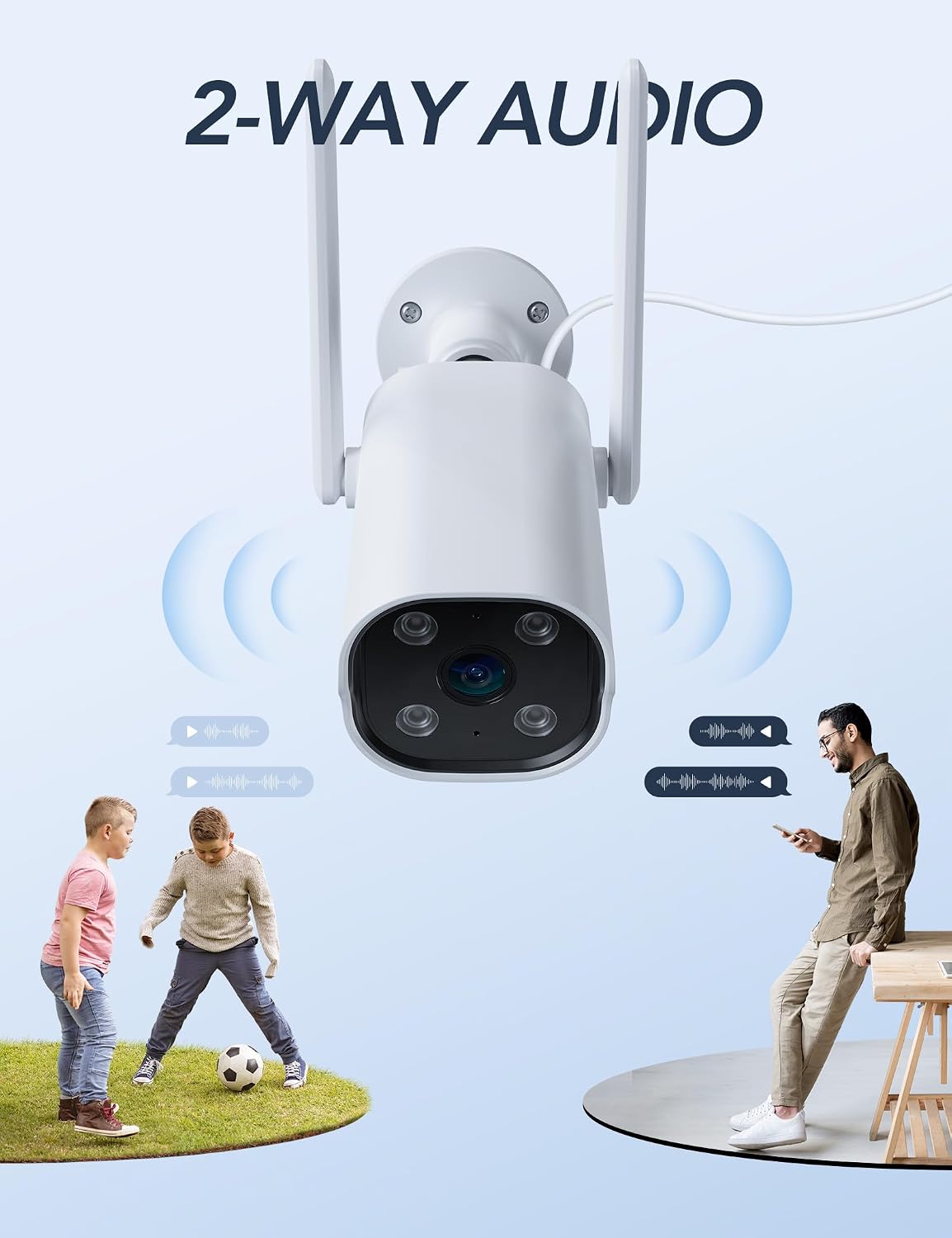 Detalle de GNCC GT1Pro 2K Outdoor Security Camera