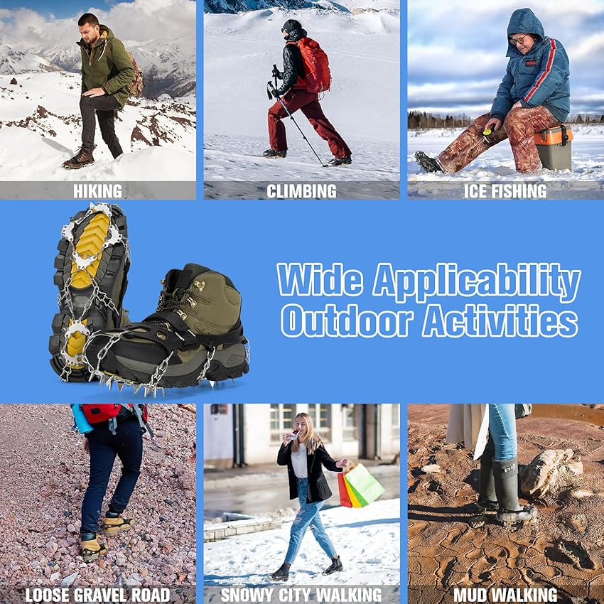 Thumbnail 2 de Tomaje 24-Spike Ice Crampons for Shoes