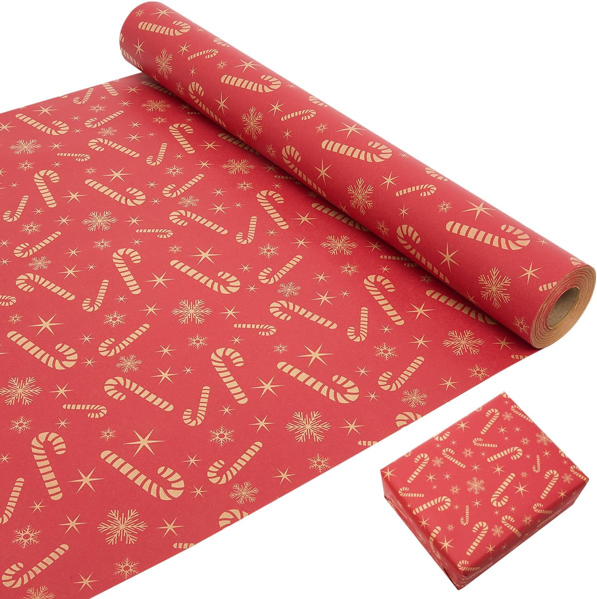 Thumbnail 5 de Birthday Gift Wrapping Paper Roll Kraft 43cm