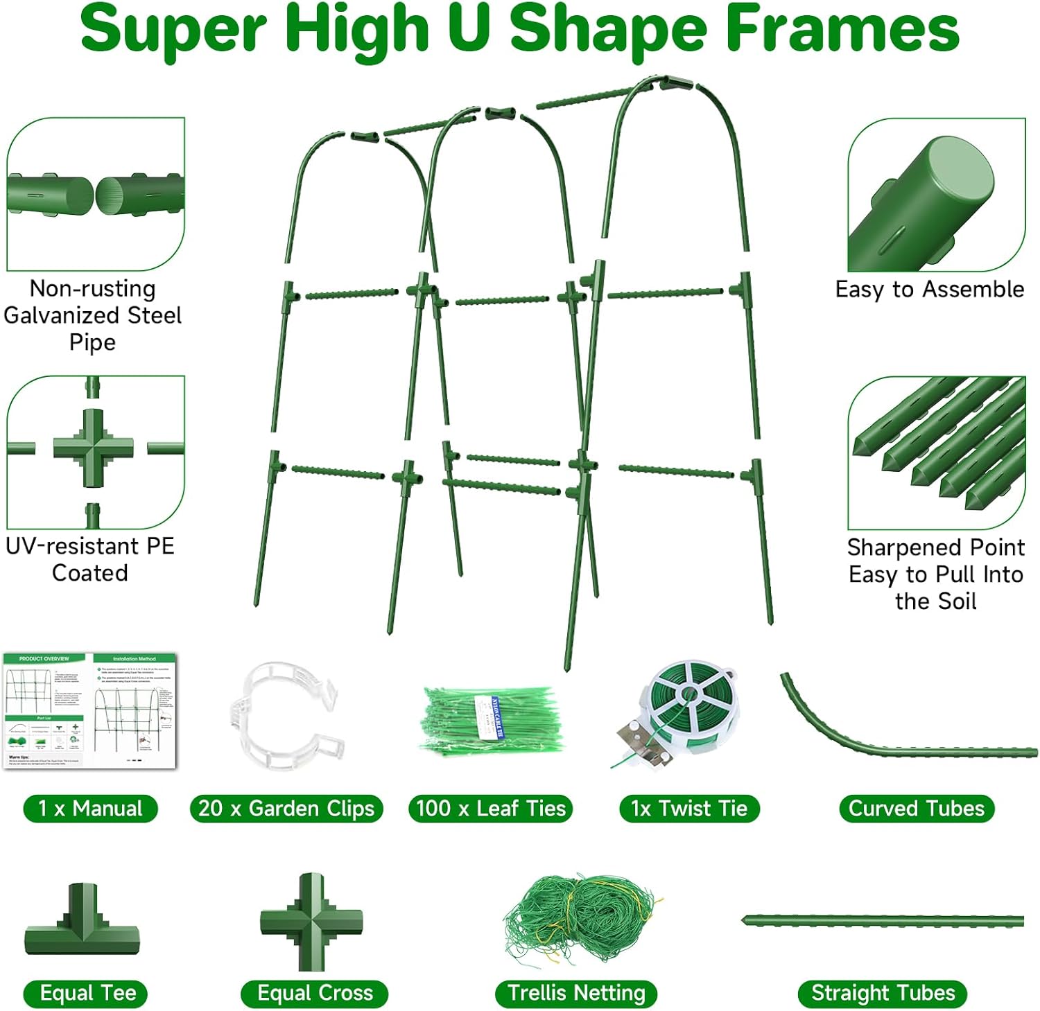 Thumbnail 2 de Cucumber Trellis 80 x 120 cm U-shape