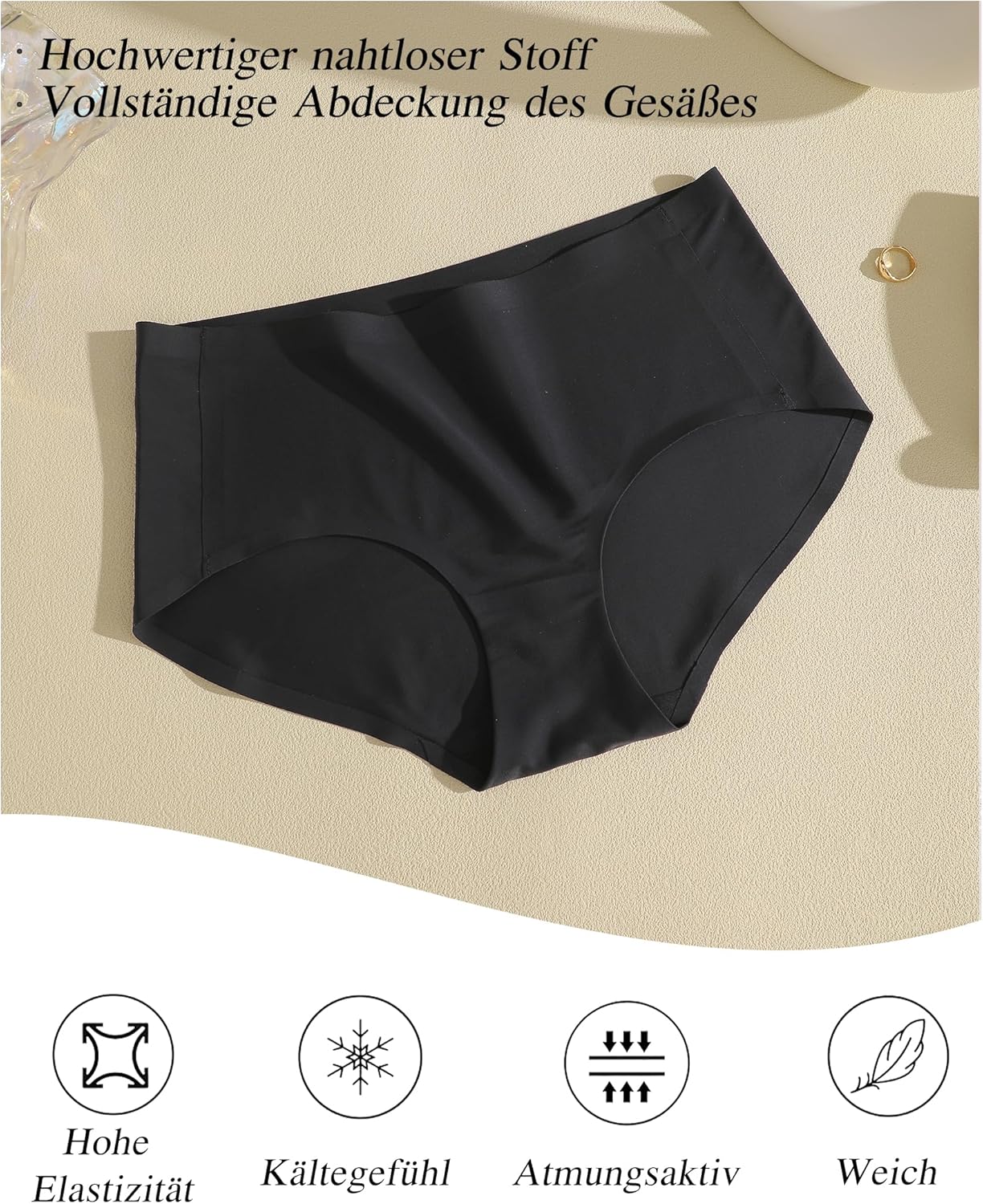 Thumbnail 6 de ALL OF ME 6er-Pack nahtlose Damen-Brazilian-Slips (Seamless) S–XXL – atmungsaktiv, weich & ohne Etikett