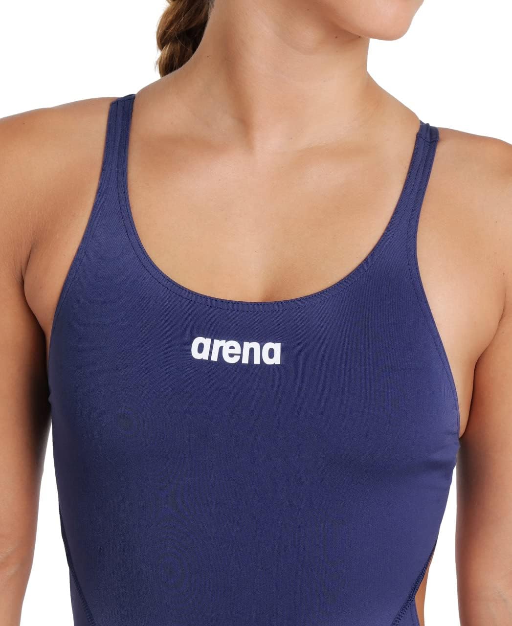 Detalle de Arena Damen Swim Tech Open Back MaxLife One Piece: Solid Team Badeanzug