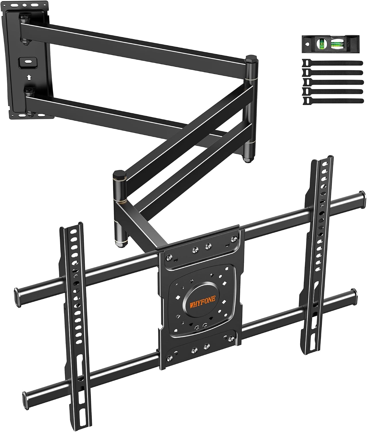 Detalle de WHYFONE TV Wall Bracket with 1016mm Long Arm for 37-75 Inch TVs — Full Motion Corner Mount (VESA up to 600x400mm, 45kg)