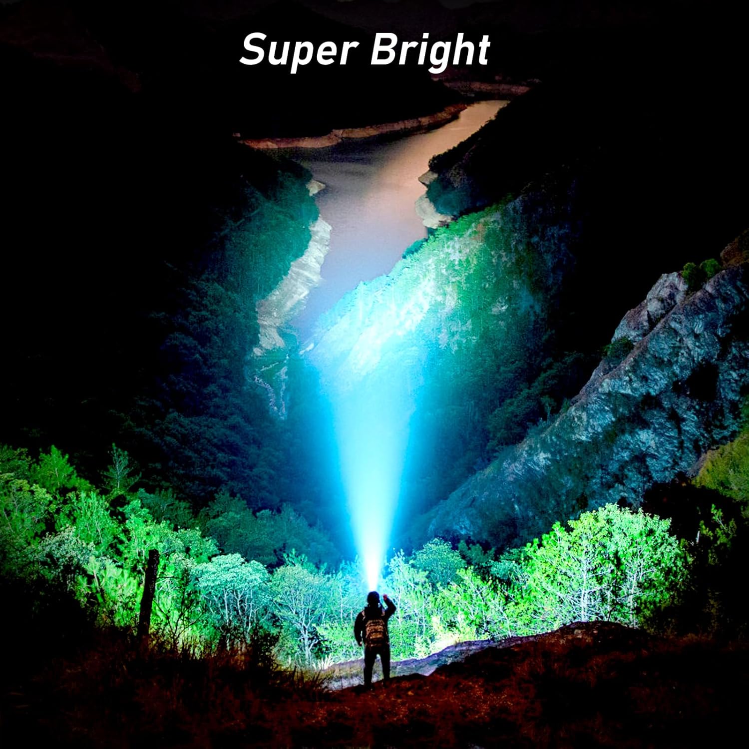 Thumbnail 1 de Blukar Linterna Frontal Recargable 2000L ✨ con Sensor y Modos