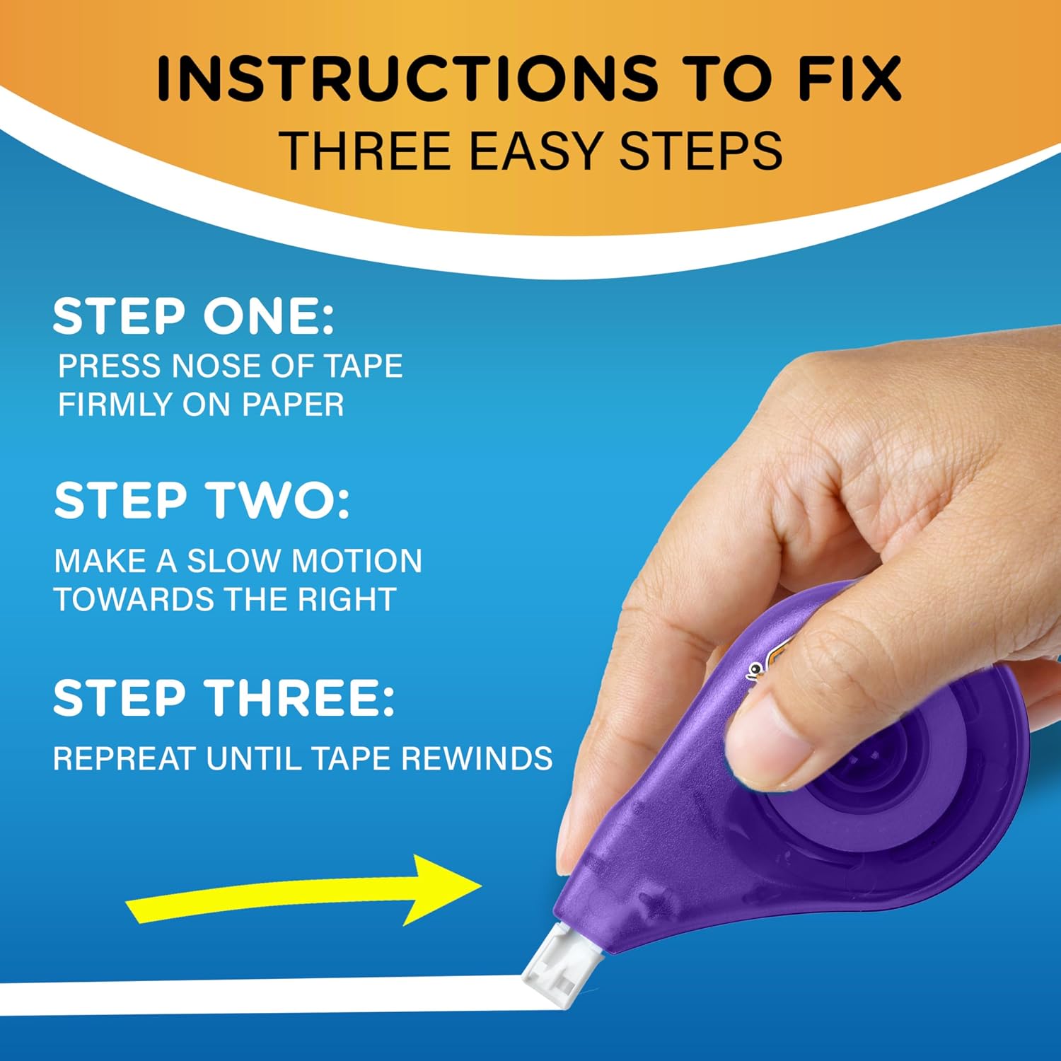 Detalle 2 de BIC Wite-Out EZ Correct Tear-Resistant Correction Tape (39.3 ft, 10 Count)