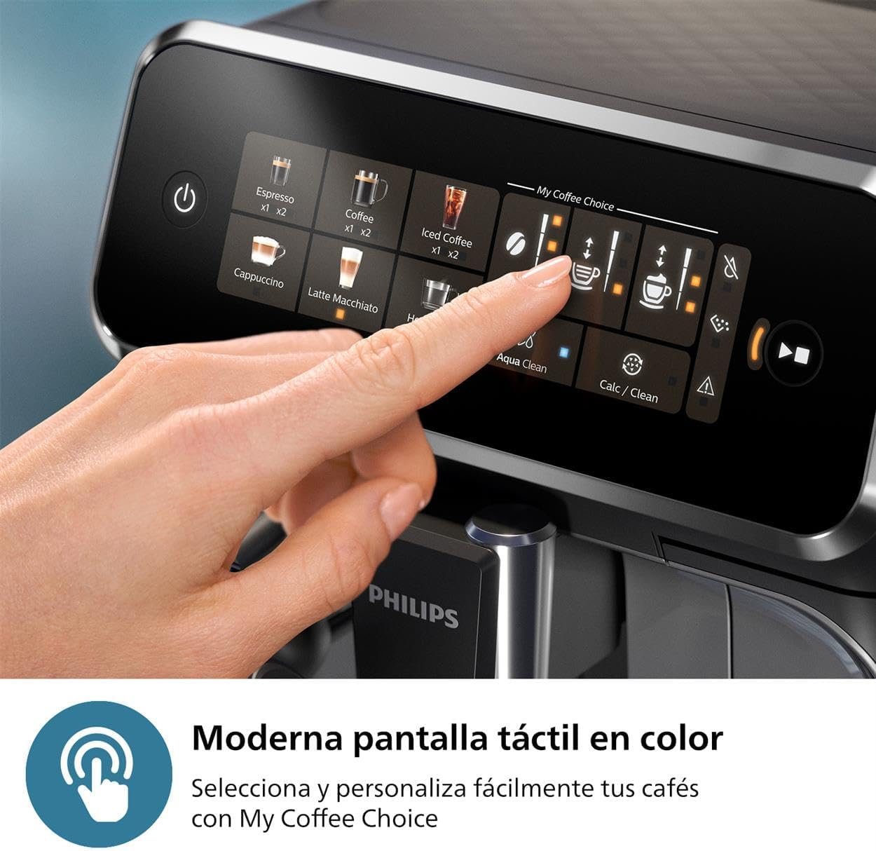 Detalle 2 de Philips Series 3300 Cafetera Superautomática con Espumador
