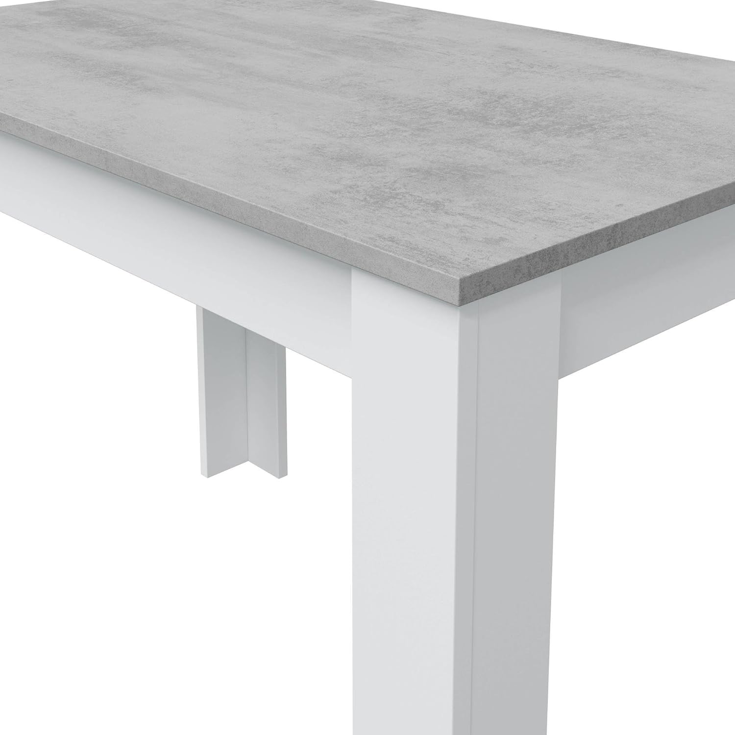Thumbnail 3 de Dmora Lowell tavolo fisso 109x67x78 cm bianco/cemento