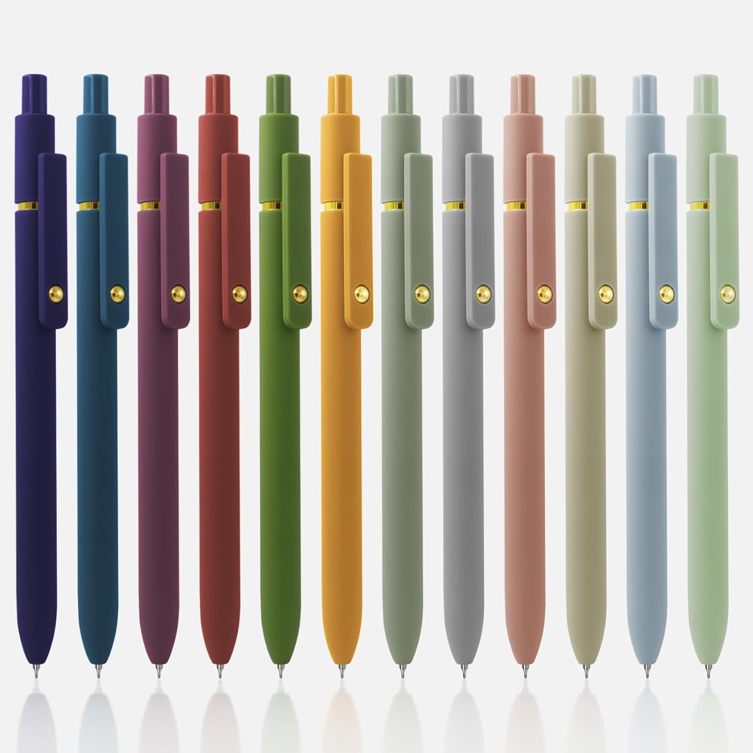 Detalle de UIXJODO 12-Piece Gel Pen Set, 0.5 mm Black Ink, Soft Grip