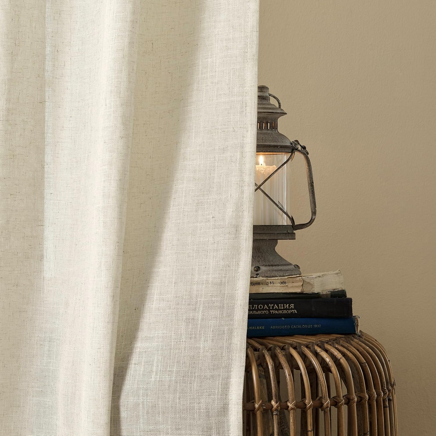 Thumbnail 5 de Joydeco Linen Curtains 84-Inch