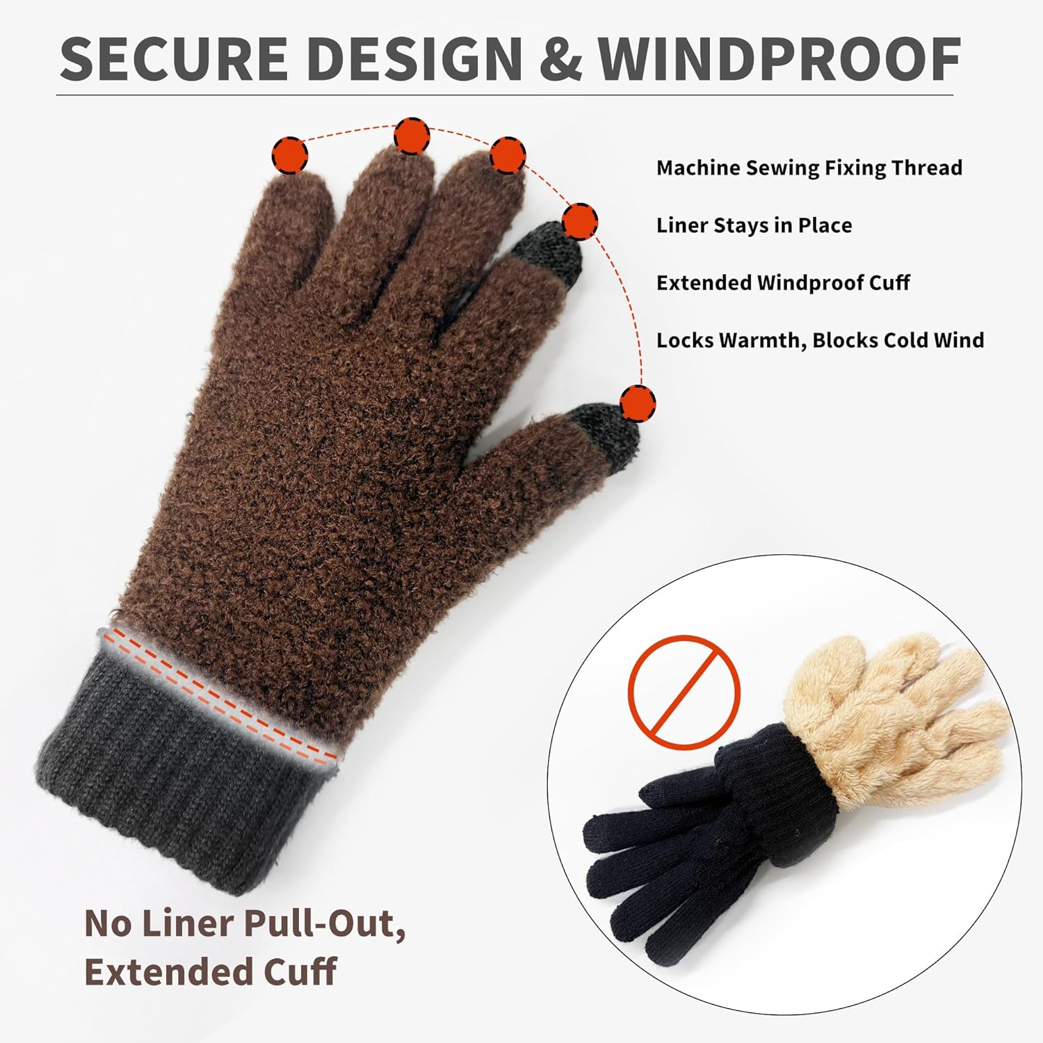 Thumbnail 4 de Origem Winter Thermal Gloves Touchscreen, Unisex