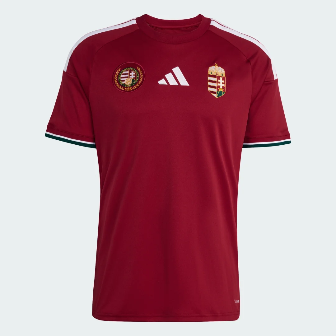 Detalle 2 de Camiseta primera equipación Hungría 26 de Adidas — Burgundy