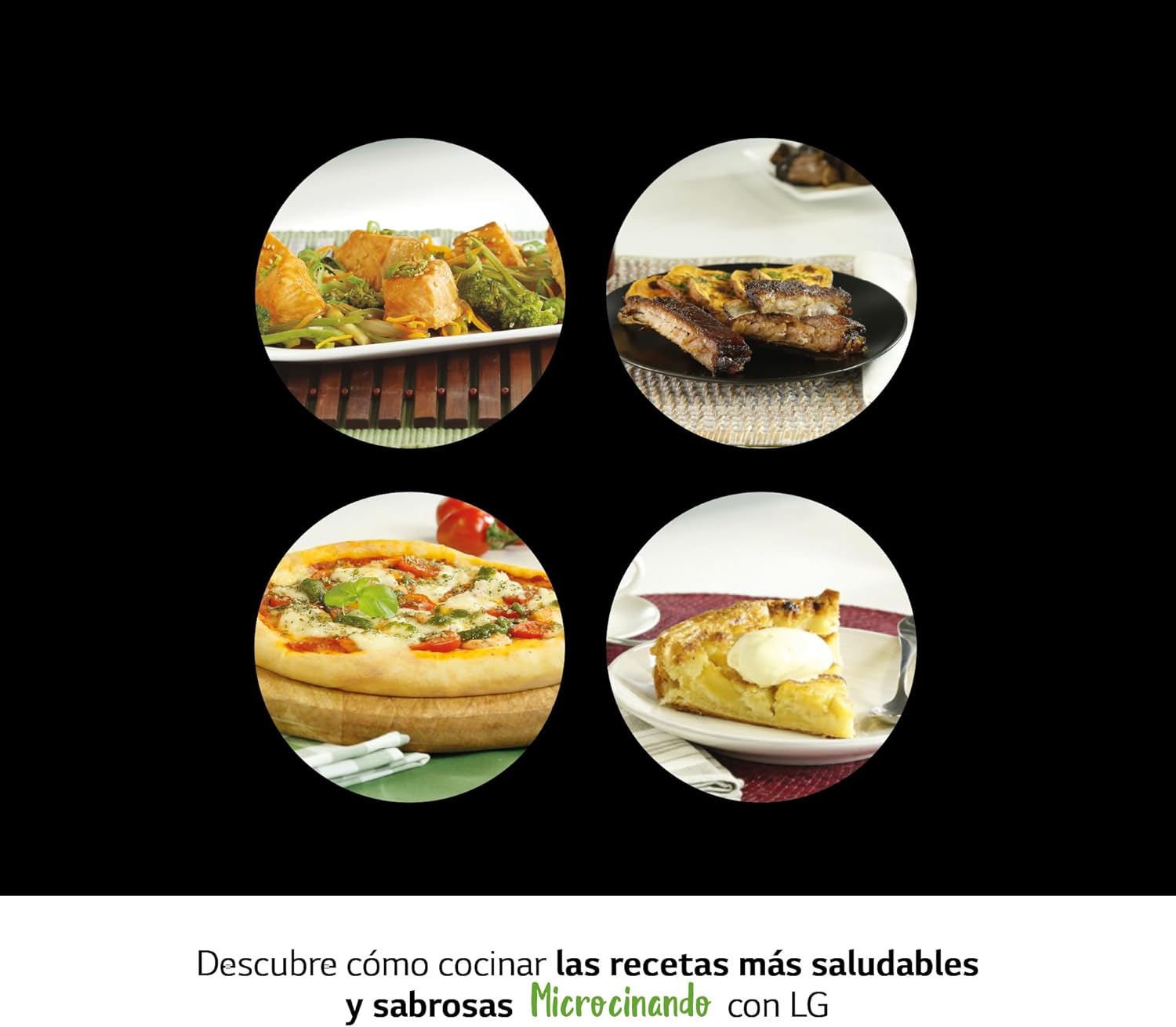 Thumbnail 5 de LG MJ3965ACS forno microonde Smart Inverter combinato ventilato con cottura a vapore, 39 litri, piatto Crispy