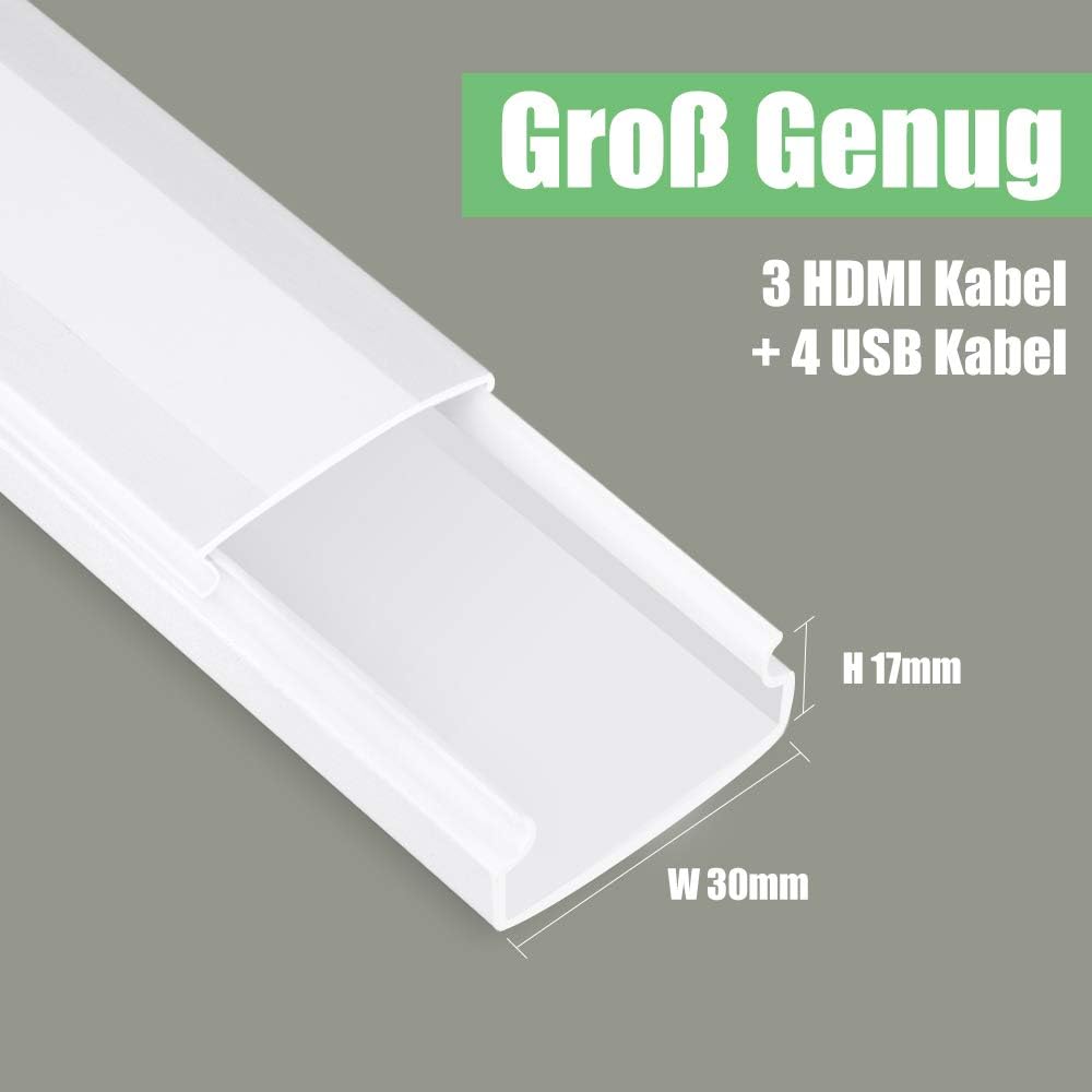 Detalle 2 de MUDEELA Kabelkanal selbstklebend 3,2 m