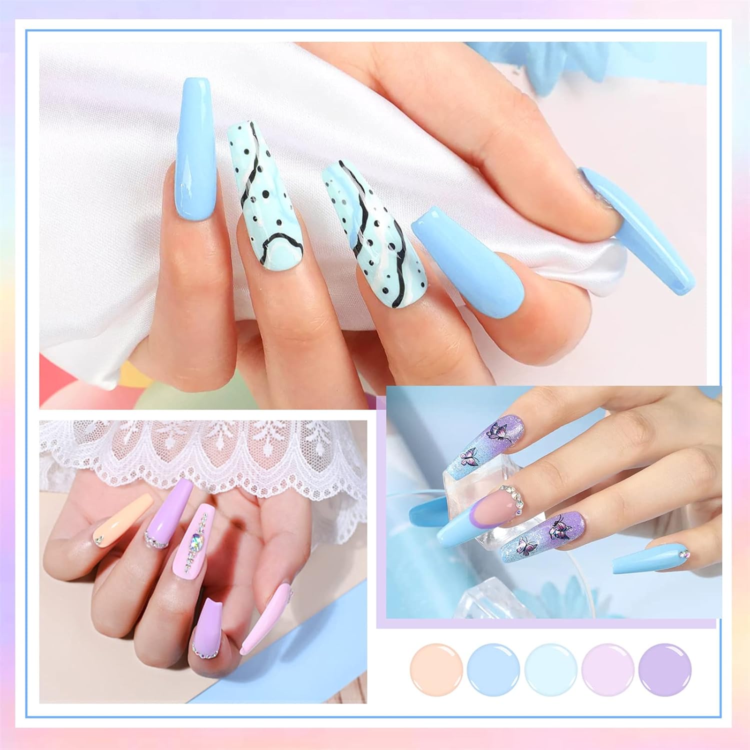 Thumbnail 3 de INPING UV Nagellack Pastell Set (10 Stück) – Makronen-Pastellfarben für Gel-Nägel & Nail Art