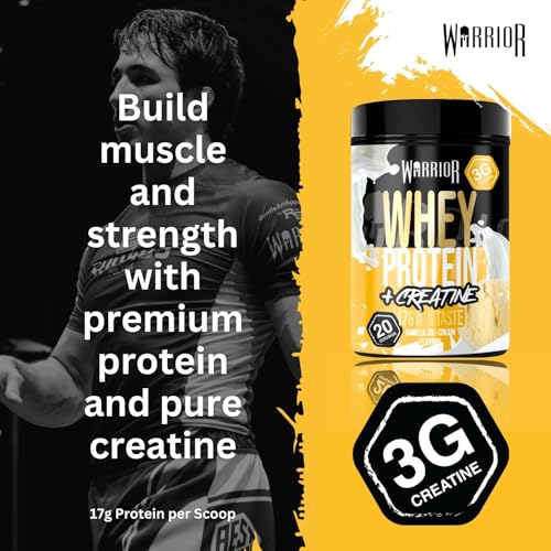 Detalle de Warrior Whey Protein Plus Creatine 500g — High Protein Muscle Recovery Shake