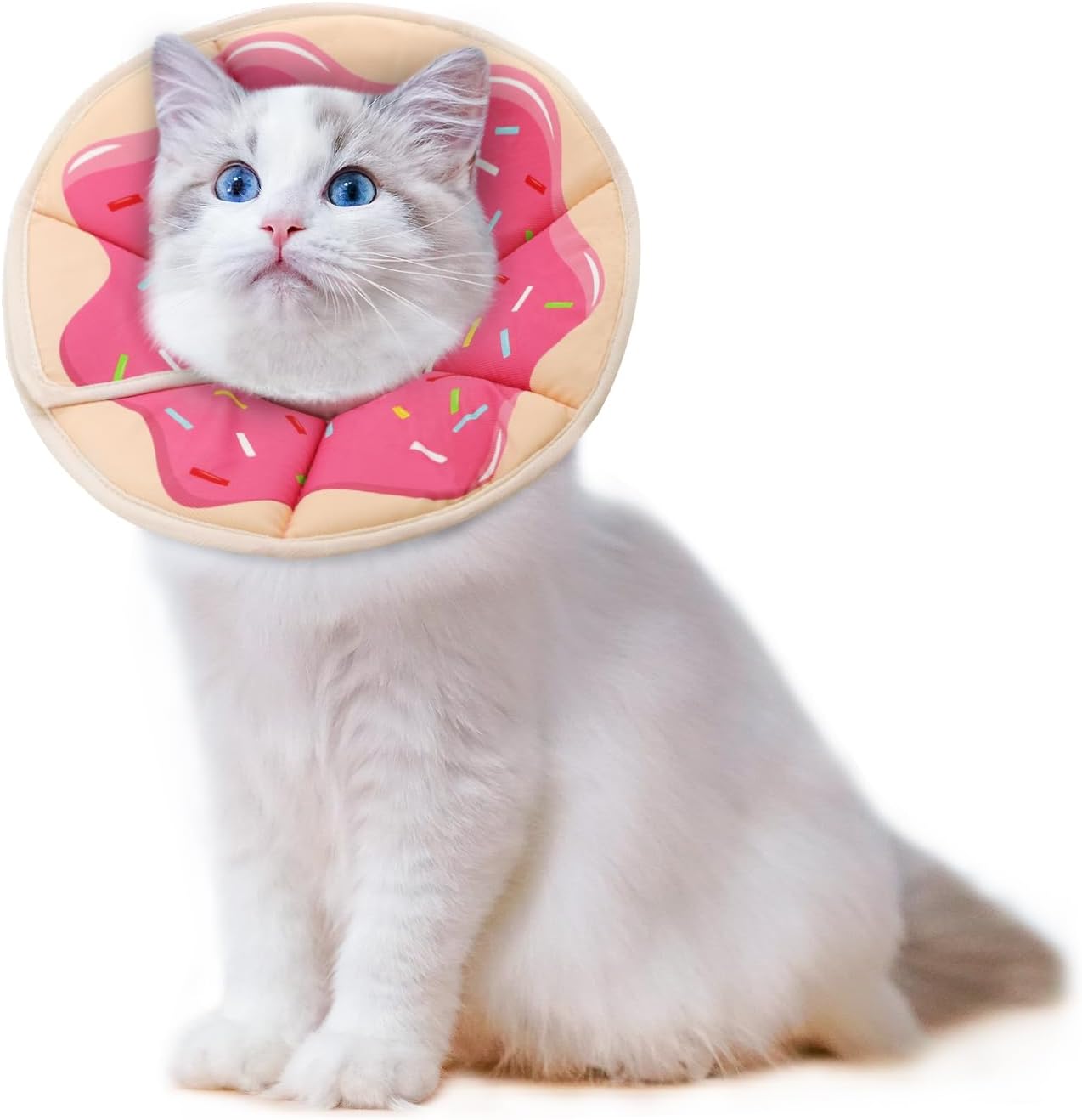 Thumbnail 6 de Supet weiche Fruit-Style Halskrause für Katzen & kleine Hunde – verstellbare Recovery-Cone nach OP