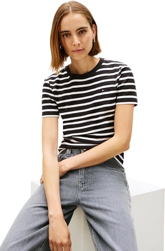 Detalle de Tommy Hilfiger Slim Cody C-nk Ss Ww0ww40587 S Camiseta
