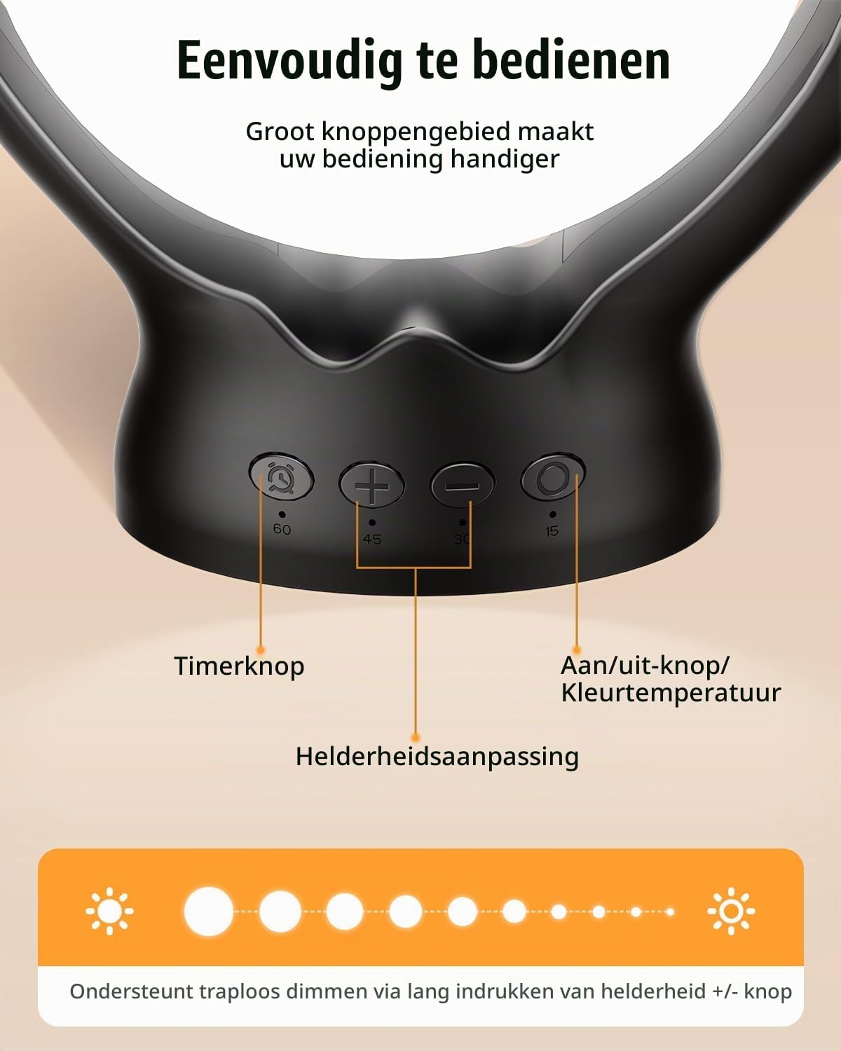 Thumbnail 6 de Wopigh GLD-1004 daglichtlamp, 10.000 lux, UV-vrij en instelbaar