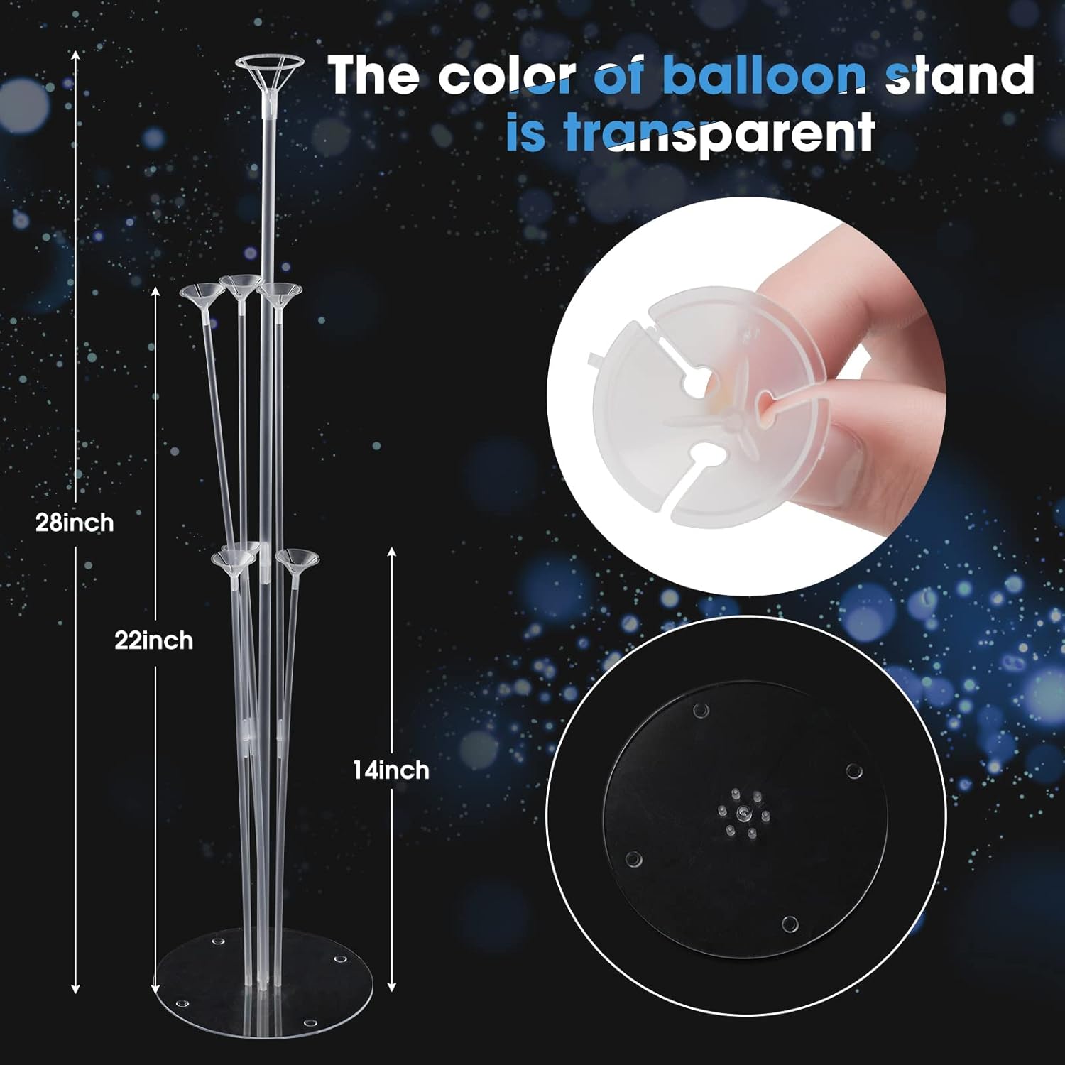 Detalle de Voircoloria Balloon Stand Kit 4 Sets ๐